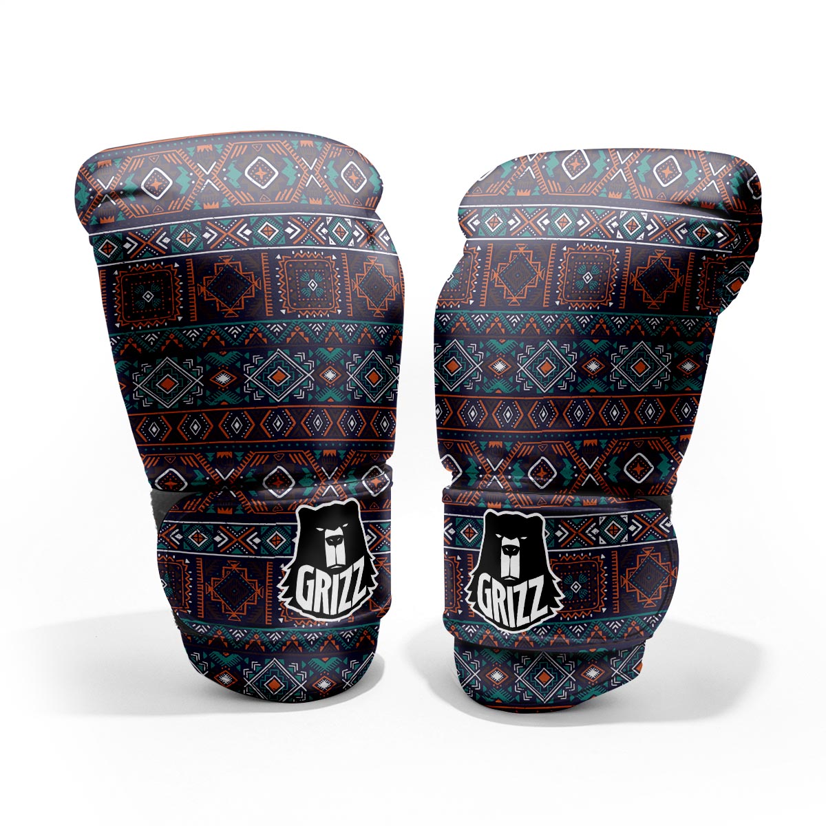Navajo Retro Tribal Print Pattern Pro Boxing Glove