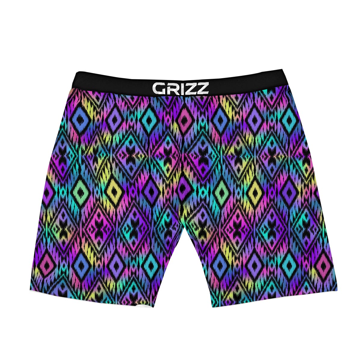 Navajo Triangle Ethnic Print Pattern Boxer Briefs-grizzshop