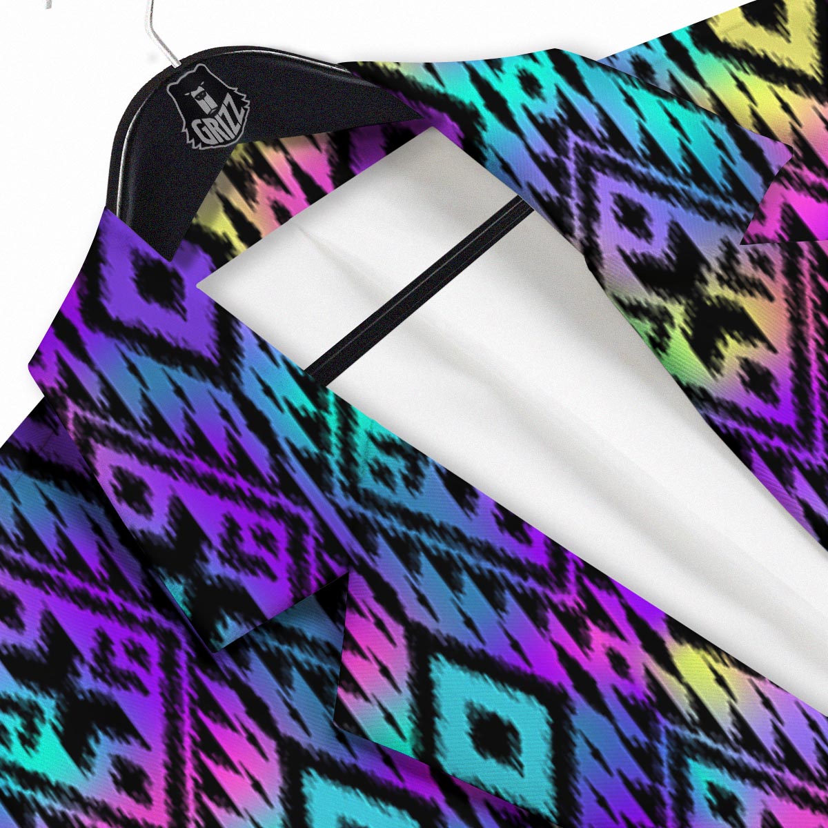 Navajo Triangle Ethnic Print Pattern Men's Sport Coat-grizzshop
