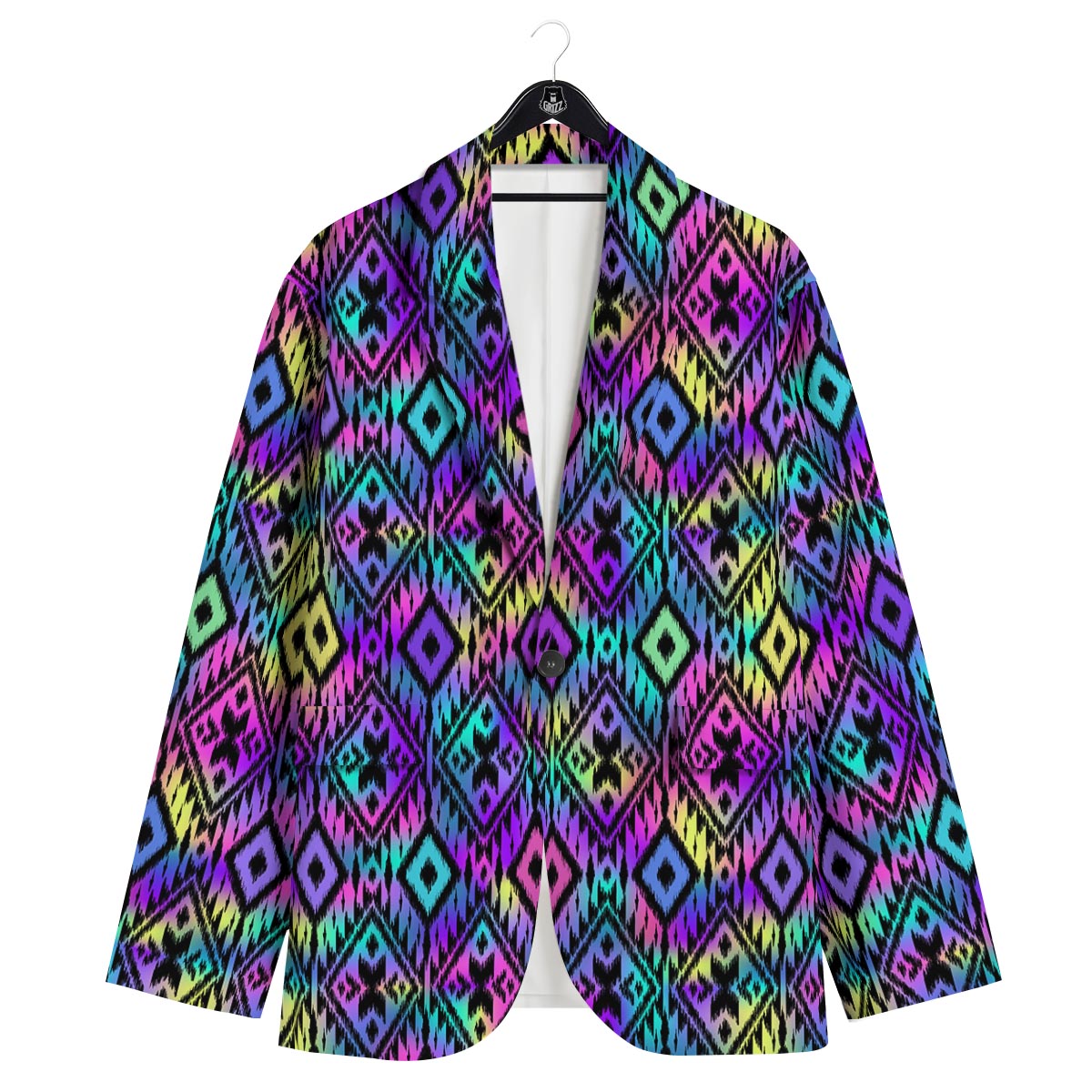 Navajo Triangle Ethnic Print Pattern Men's Sport Coat-grizzshop