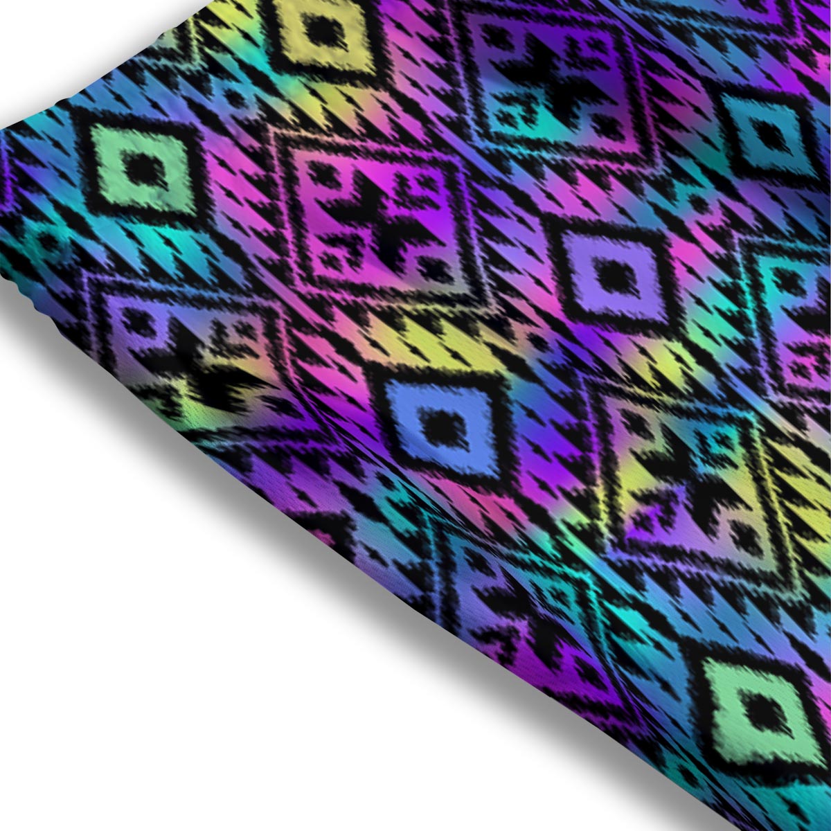 Navajo Triangle Ethnic Print Pattern Mesh Shorts