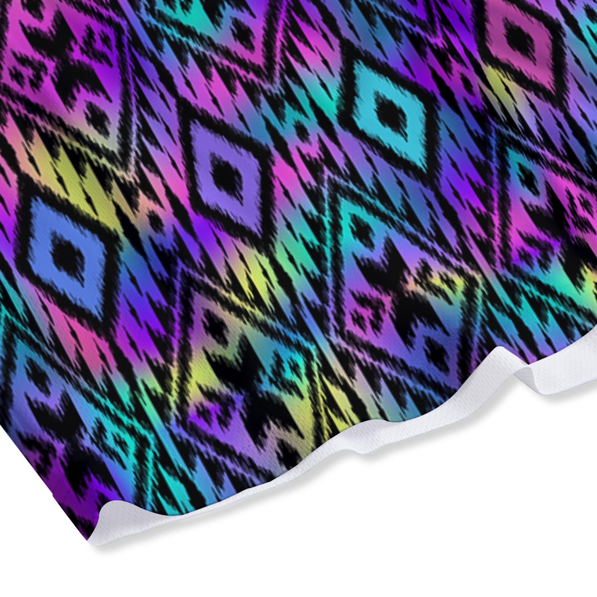 Navajo Triangle Ethnic Print Pattern Mesh Shorts