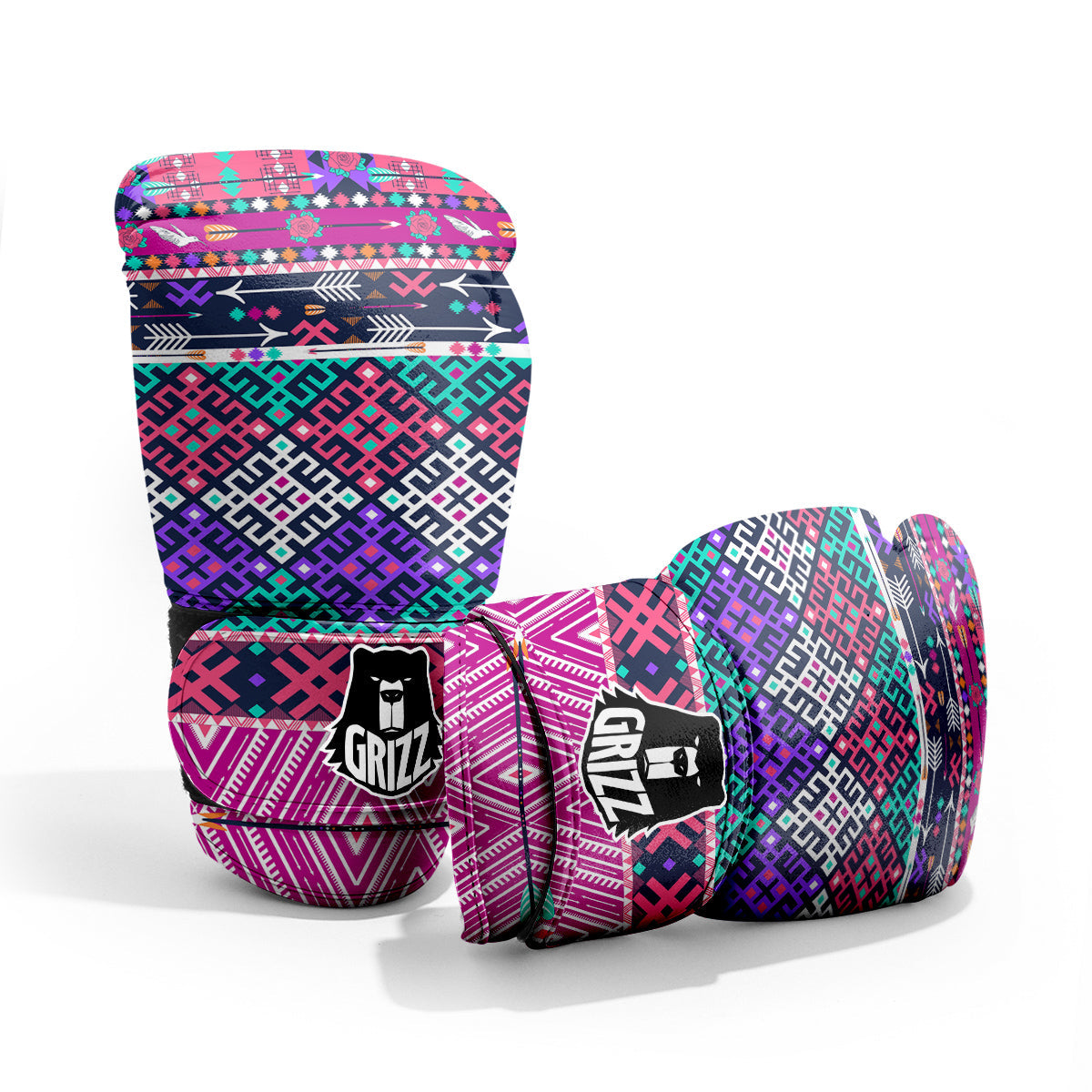 Navajo Tribal Colorful Native Print Pro Boxing Glove