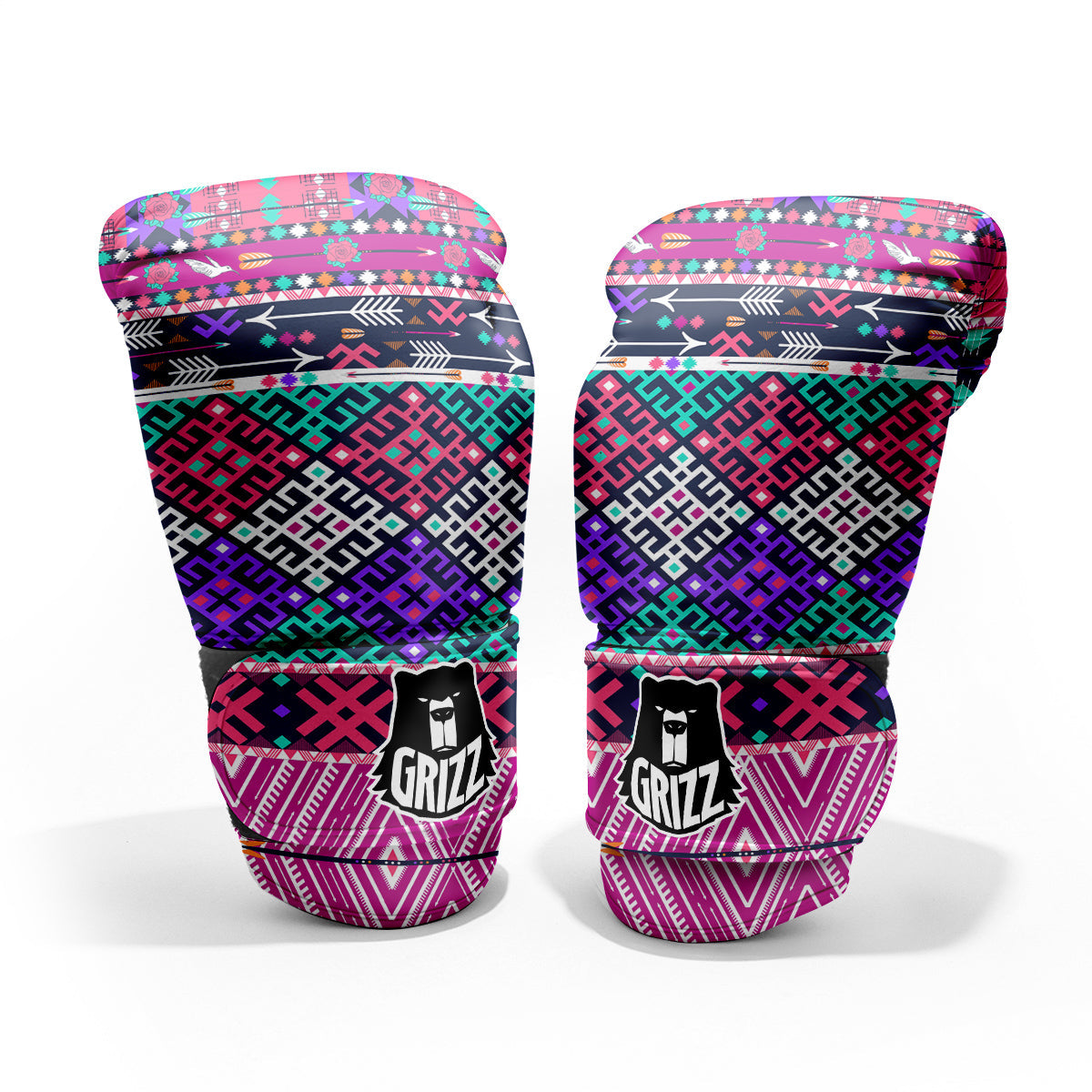Navajo Tribal Colorful Native Print Pro Boxing Glove