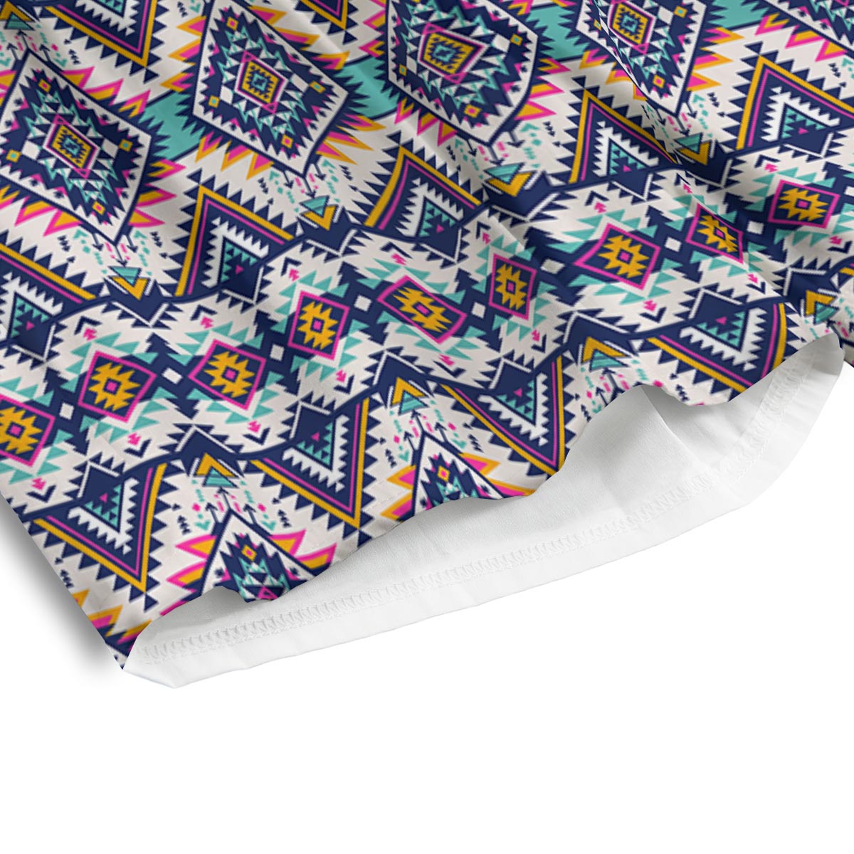 Navajo Tribal Pendleton Print Pattern Men's Athletic Shorts