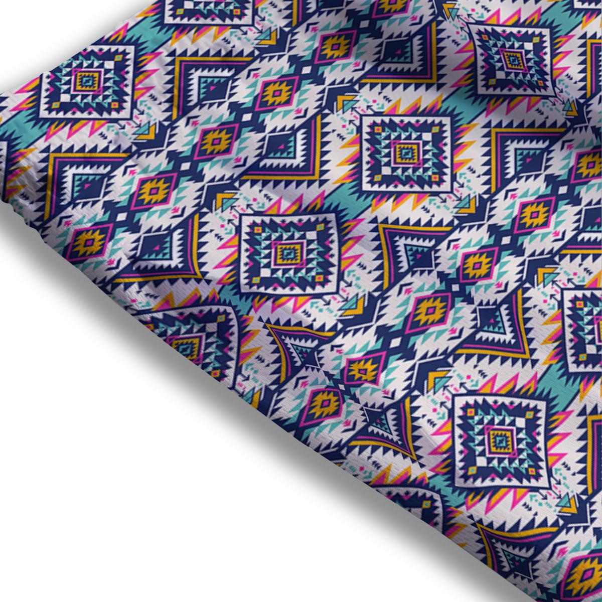 Navajo Tribal Pendleton Print Pattern Mesh Shorts