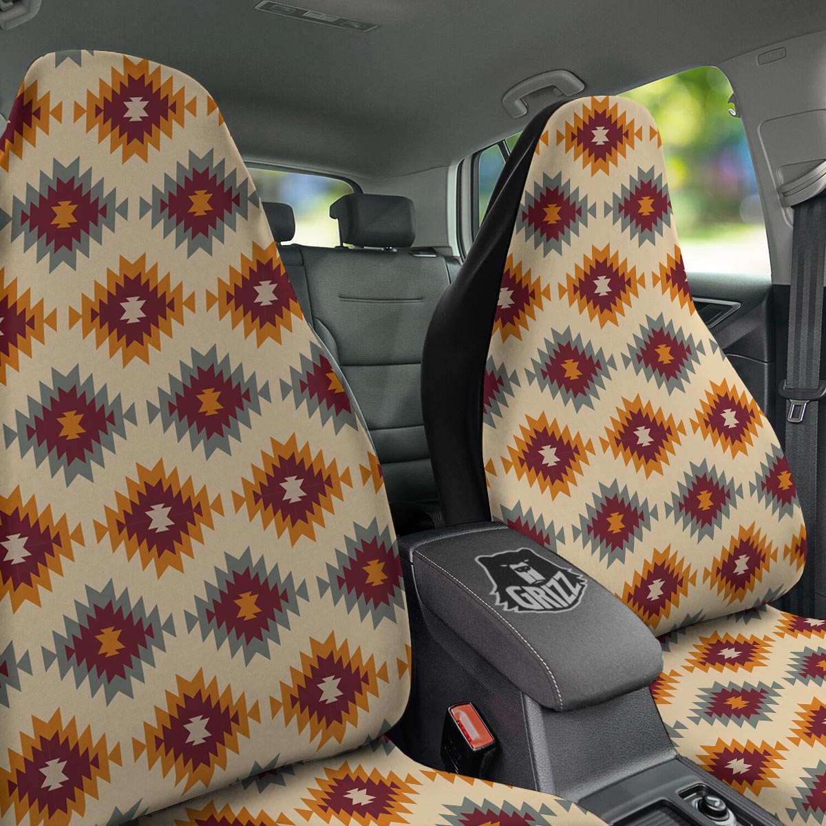 Navajo Tribal Southwestern Print Pattern Car Seat Covers-grizzshop
