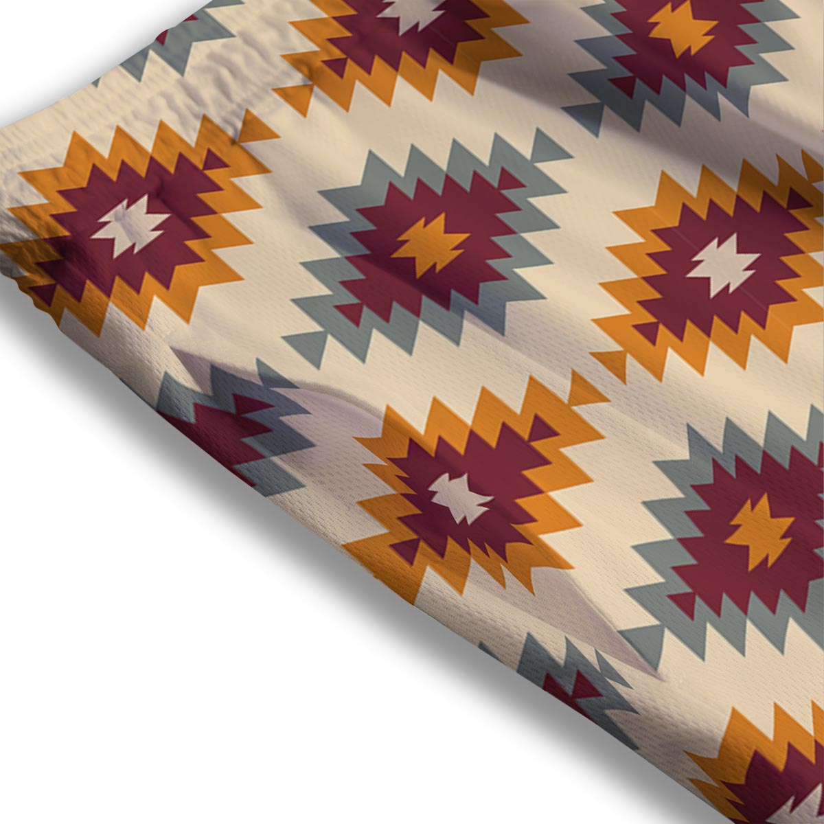 Navajo Tribal Southwestern Print Pattern Mesh Shorts
