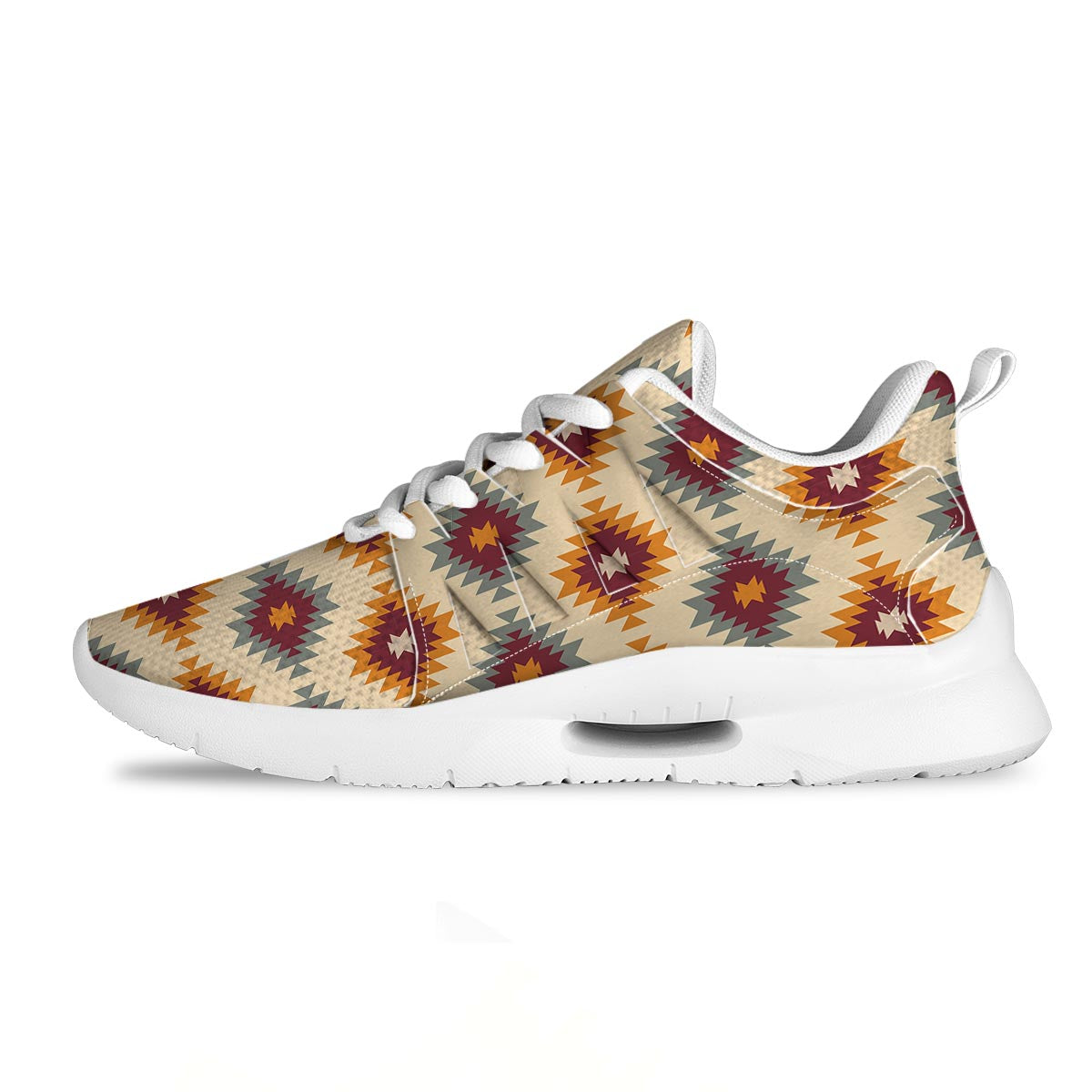 Navajo Tribal Southwestern Print Pattern Tennis Shoes-grizzshop