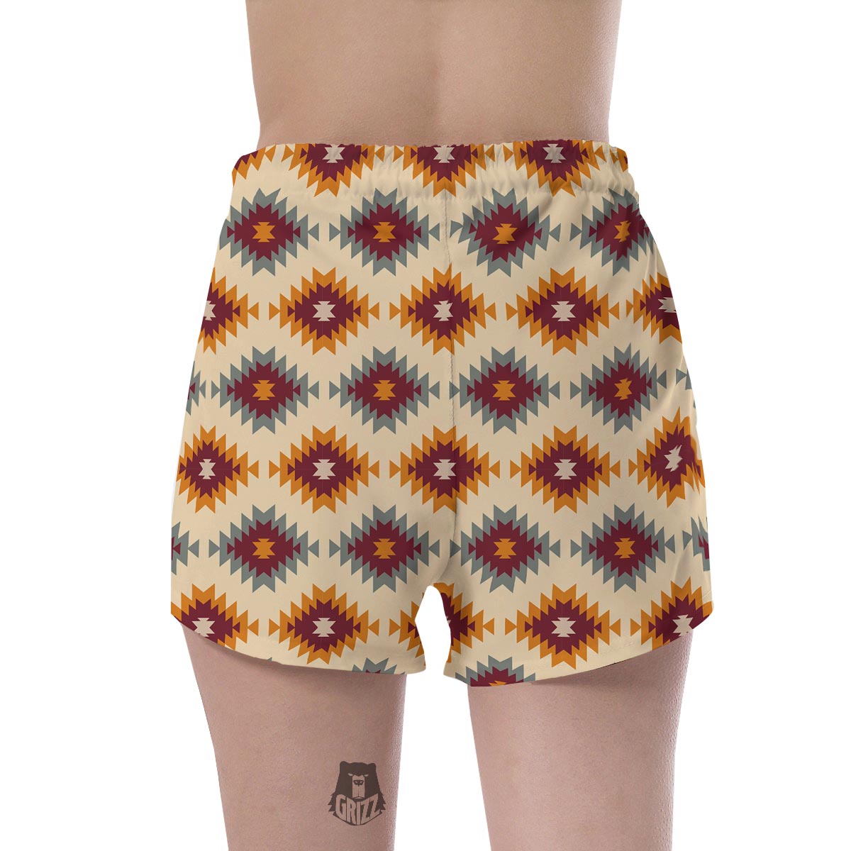 Navajo Tribal Southwestern Print Pattern Women's Shorts-grizzshop