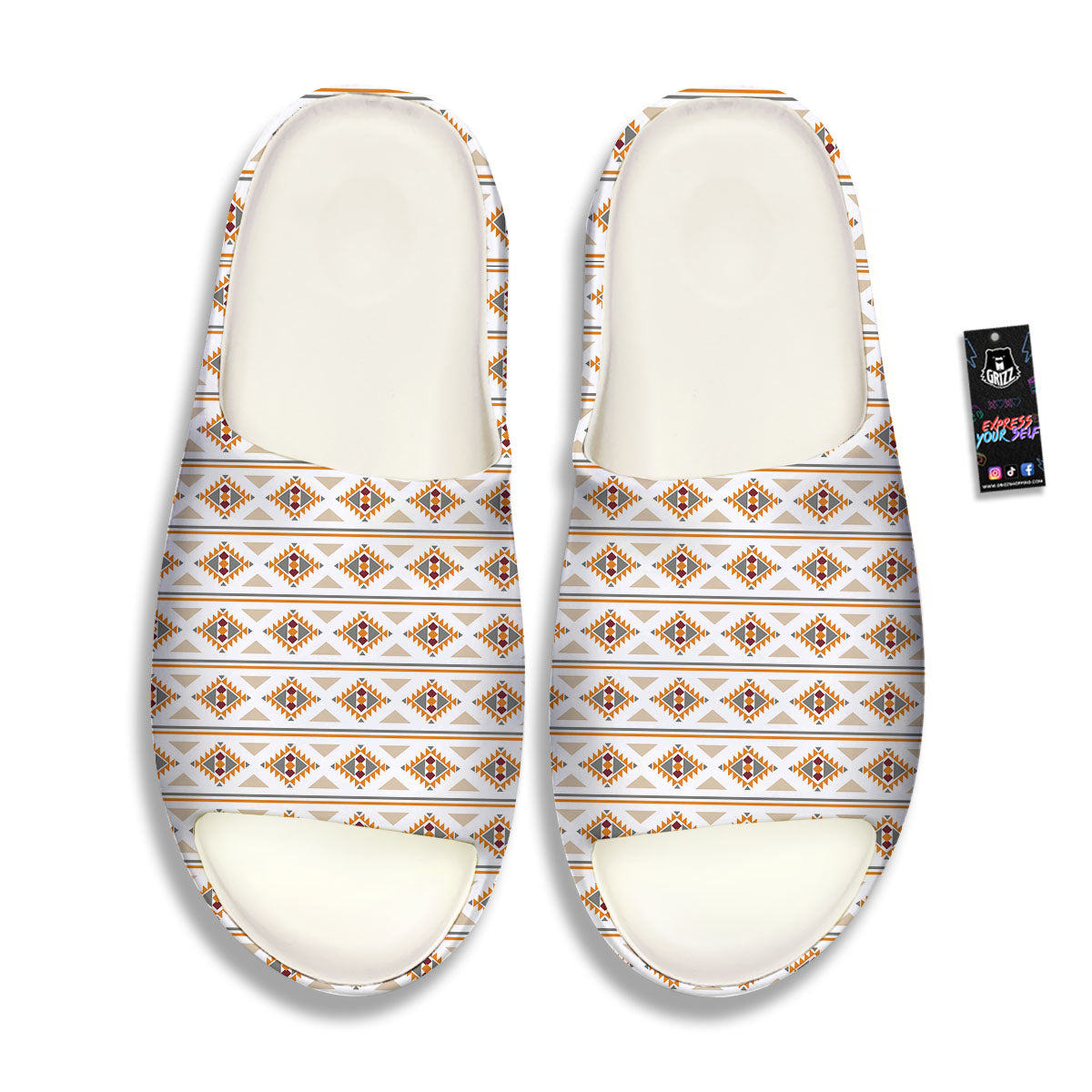 Navajo Ethnic Southwestern Print Pattern Sandals-grizzshop