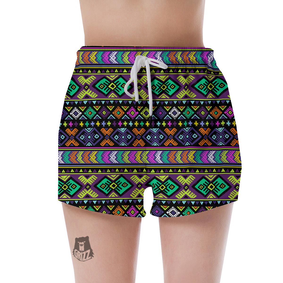 Navojo Aztec Print Women's Shorts-grizzshop