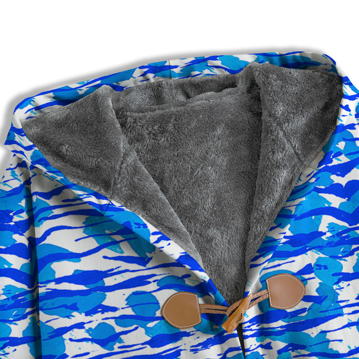 Navy Tiger Stripe Camouflage Seamless Print Pattern Men's Windbreaker Jacket-grizzshop