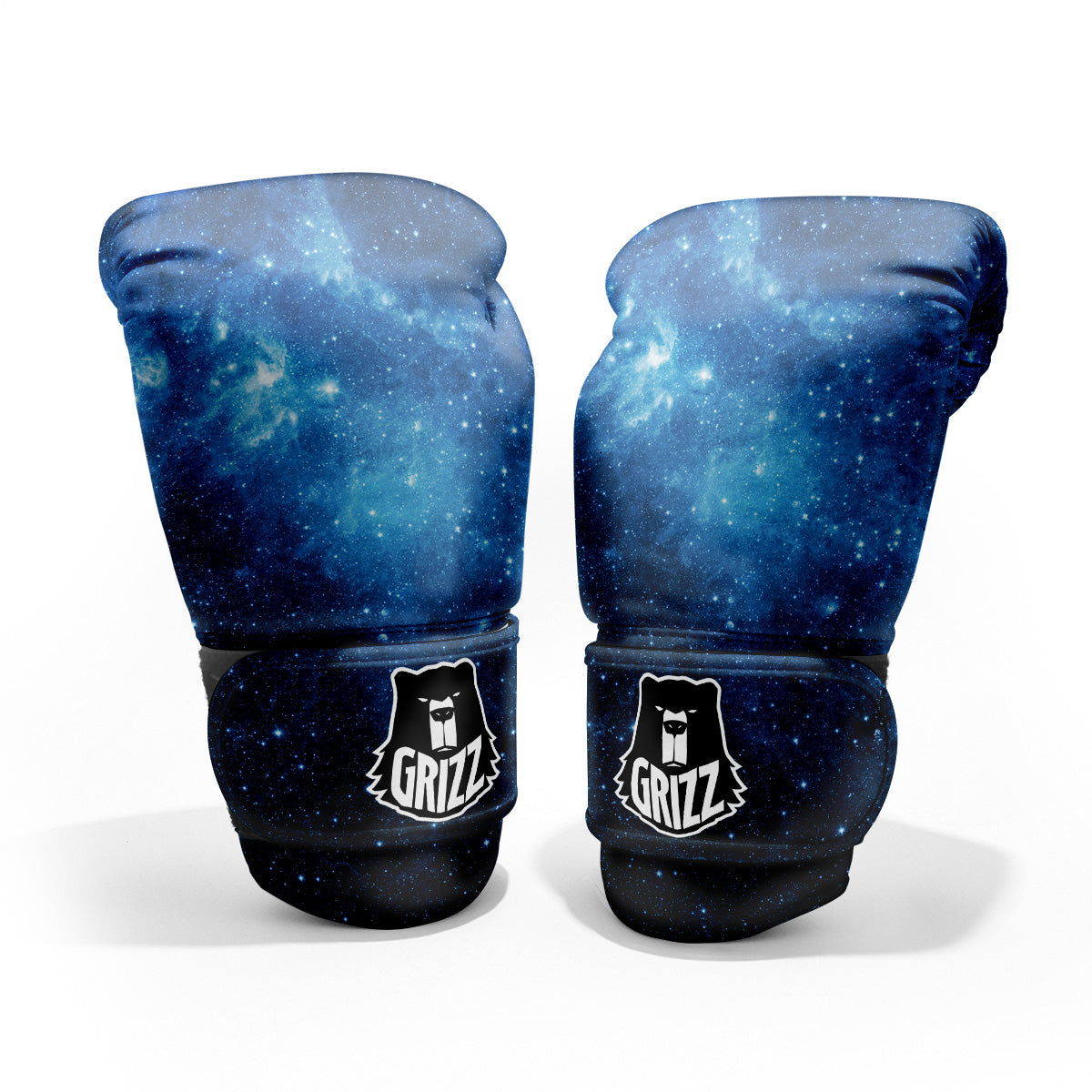 Nebula Galaxy Space Blue Light Print Pro Boxing Glove