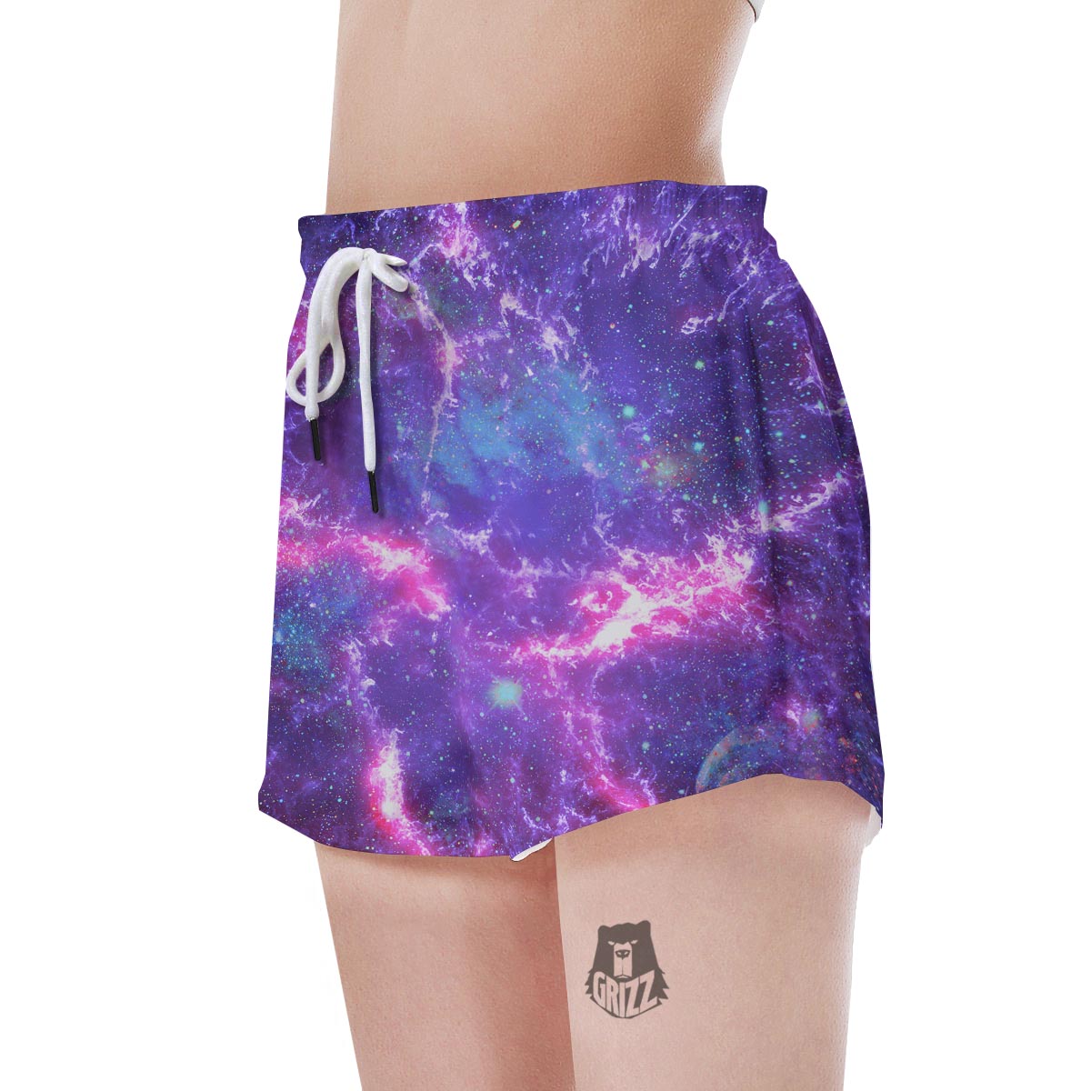 Nebula Galaxy Space Women's Shorts-grizzshop