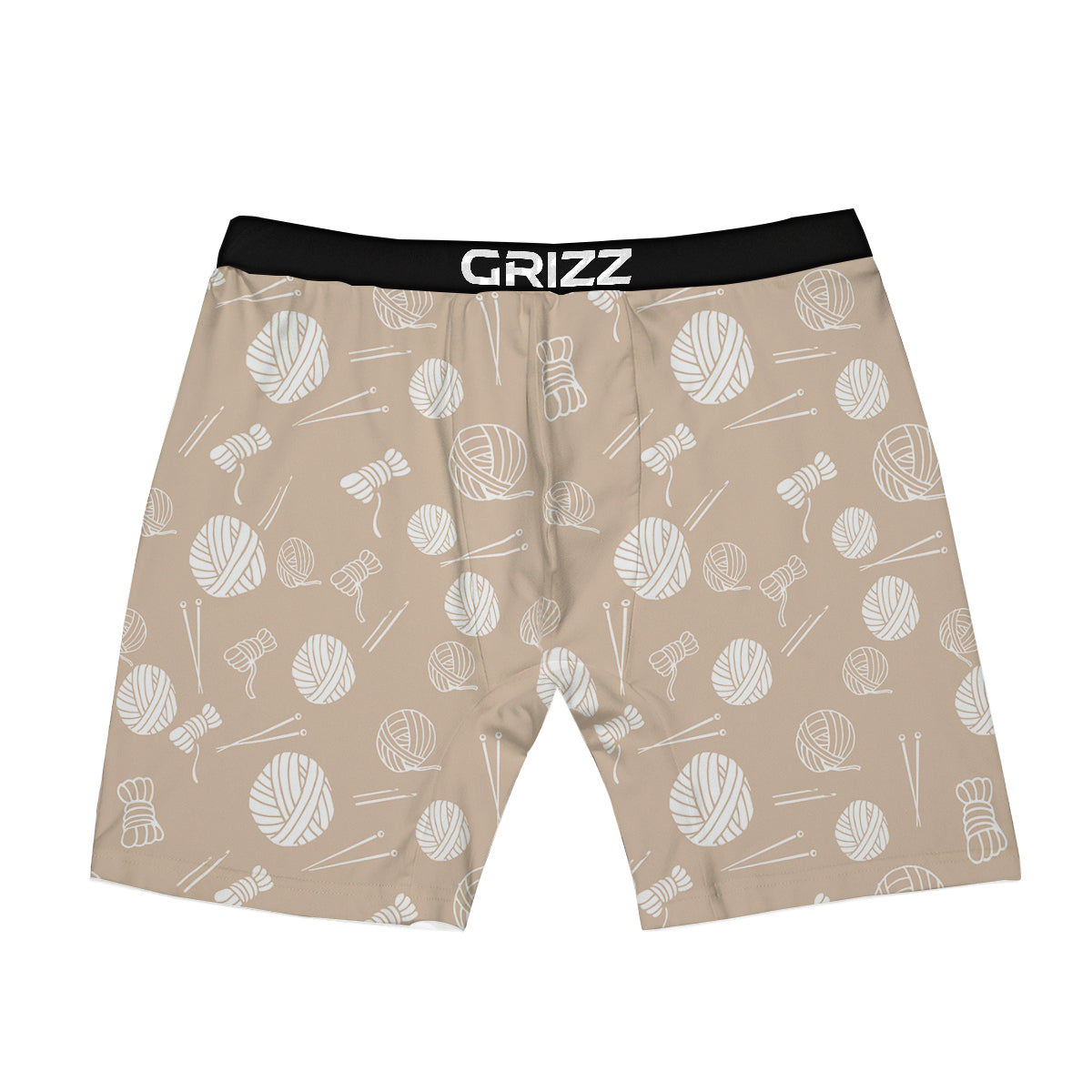 Needle And Yarn Print Pattern Boxer Briefs-grizzshop
