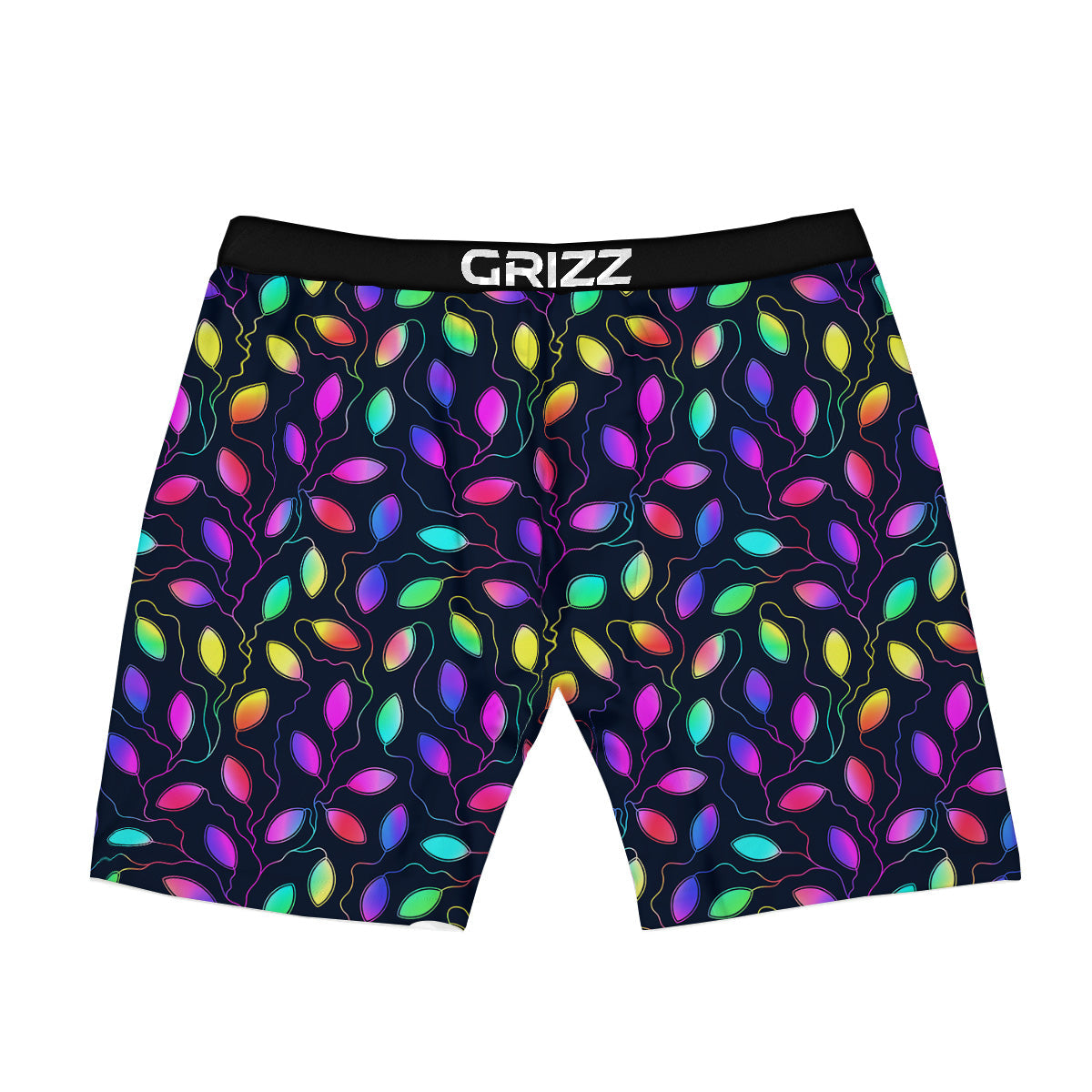 Neon Leaf Print Pattern Boxer Briefs-grizzshop