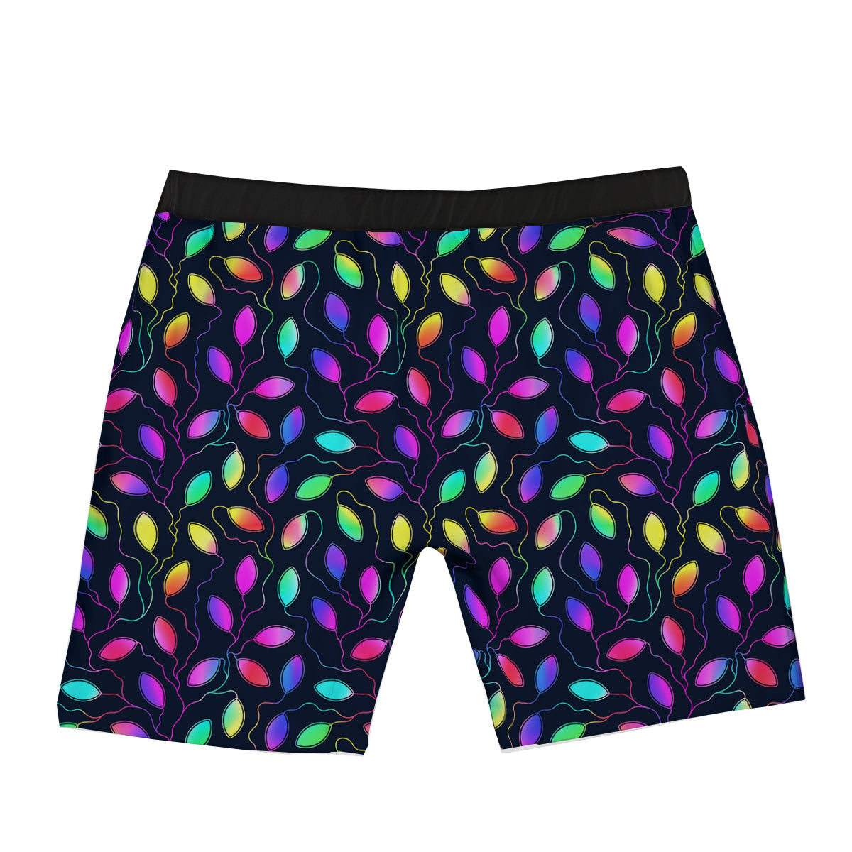 Neon Leaf Print Pattern Boxer Briefs-grizzshop