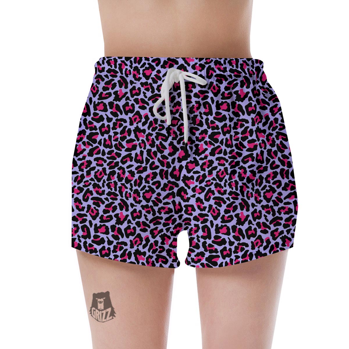 Neon Leopard Women's Shorts-grizzshop