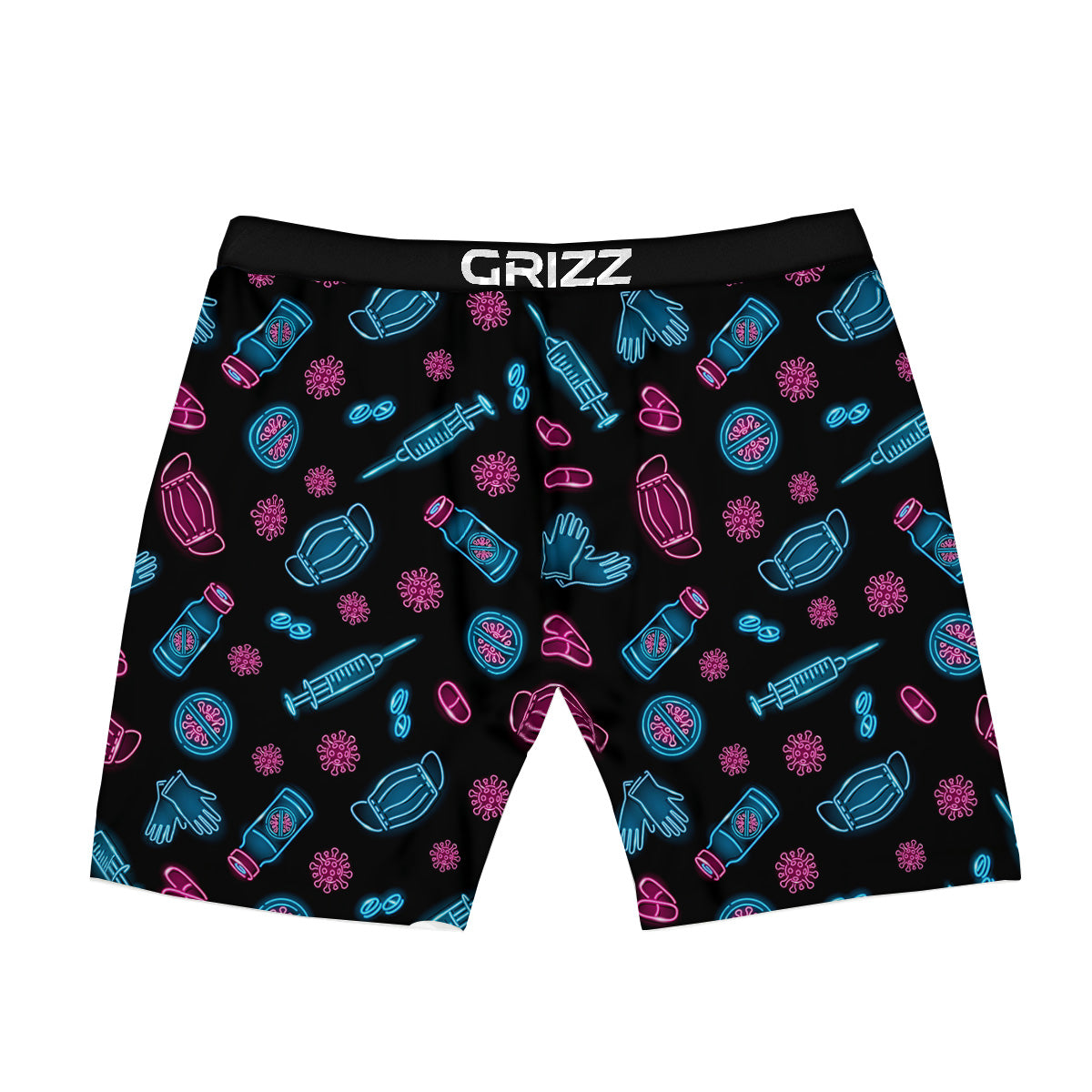 Neon Medical Equipment Print Pattern Boxer Briefs-grizzshop