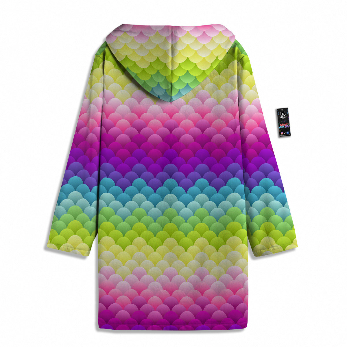 Neon Rainbow Light Blobs Print Pattern Men's Windbreaker Jacket-grizzshop