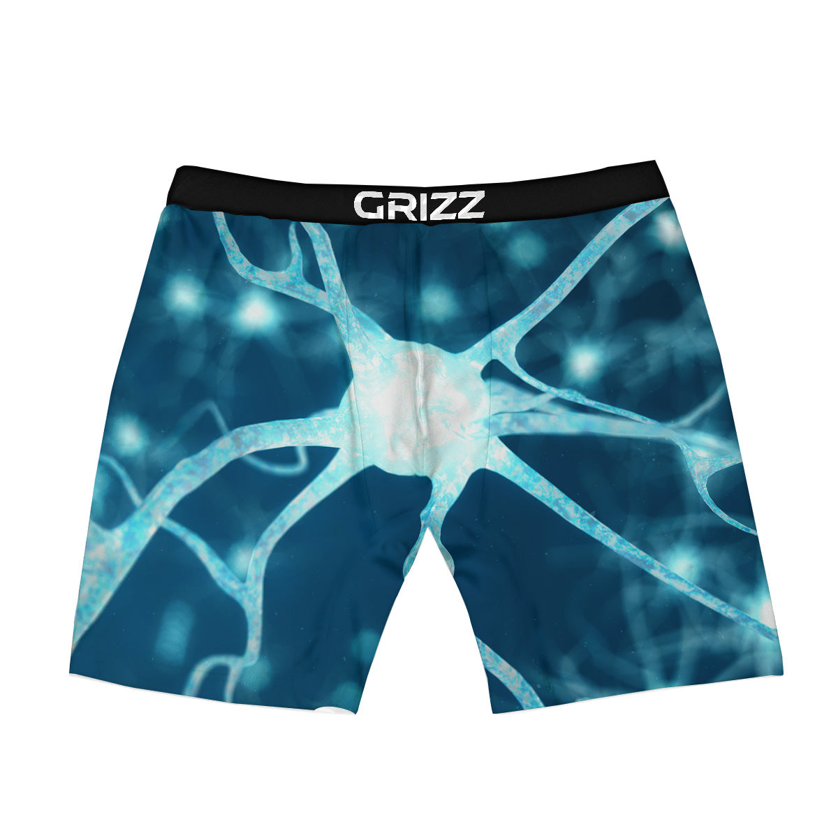 Neurons Inside The Brain Print Boxer Briefs-grizzshop