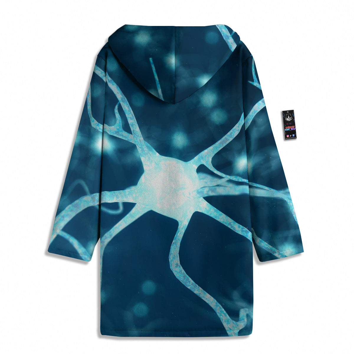 Neurons Inside The Brain Print Men's Windbreaker Jacket-grizzshop