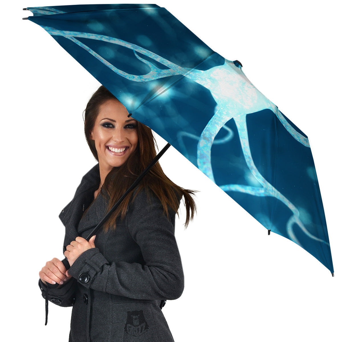 Neurons Inside The Brain Print Umbrella-grizzshop
