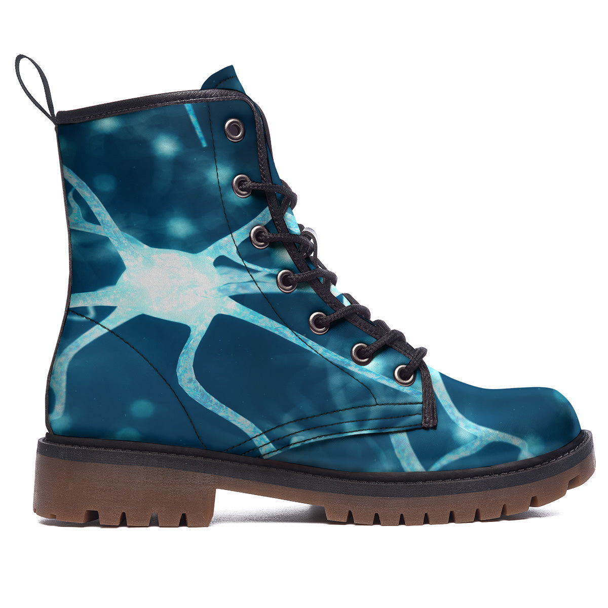 Neurons Inside The Brain Print Work Boots-grizzshop