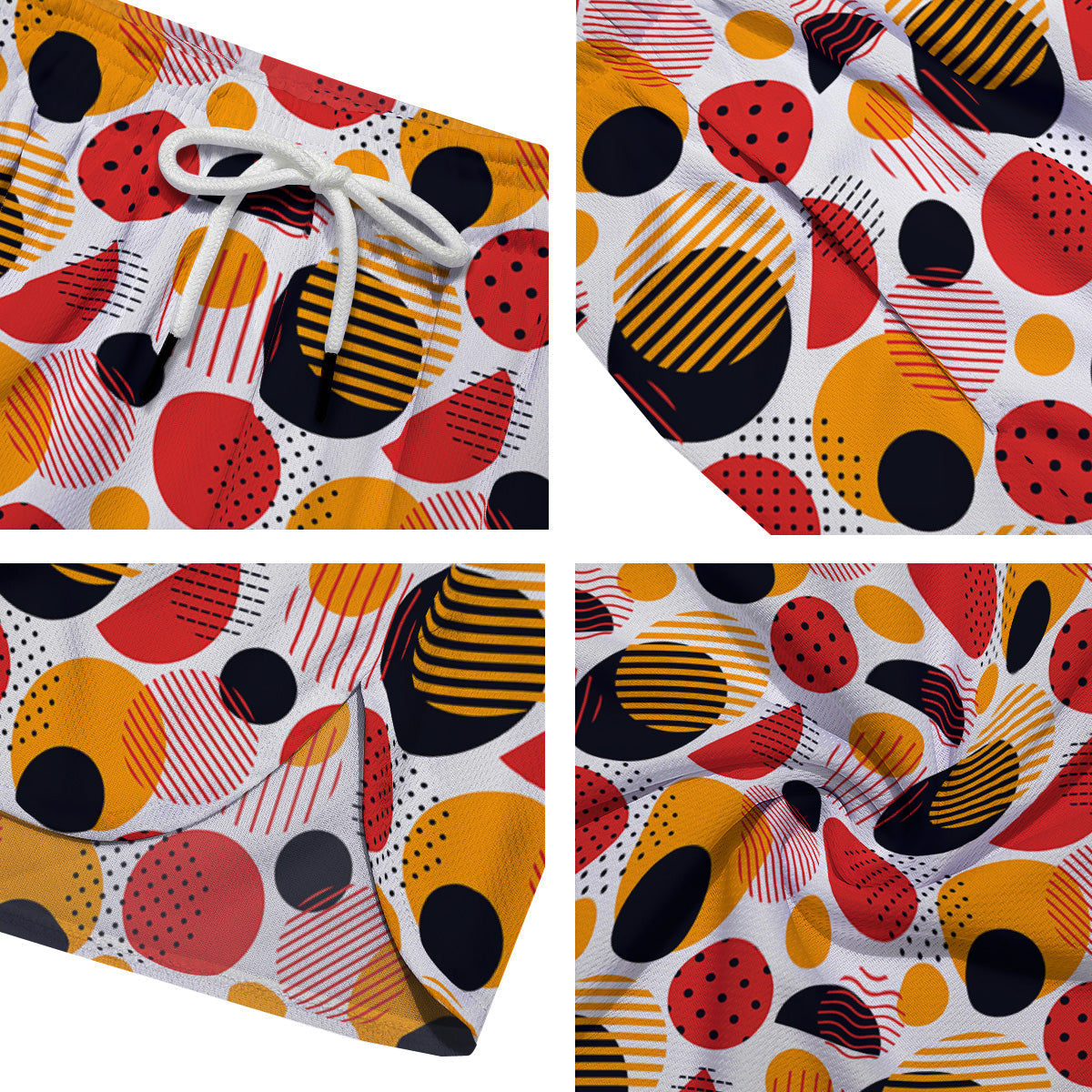 New Style Polka Dot Ornaments Print Pattern Men's Running Shorts-grizzshop