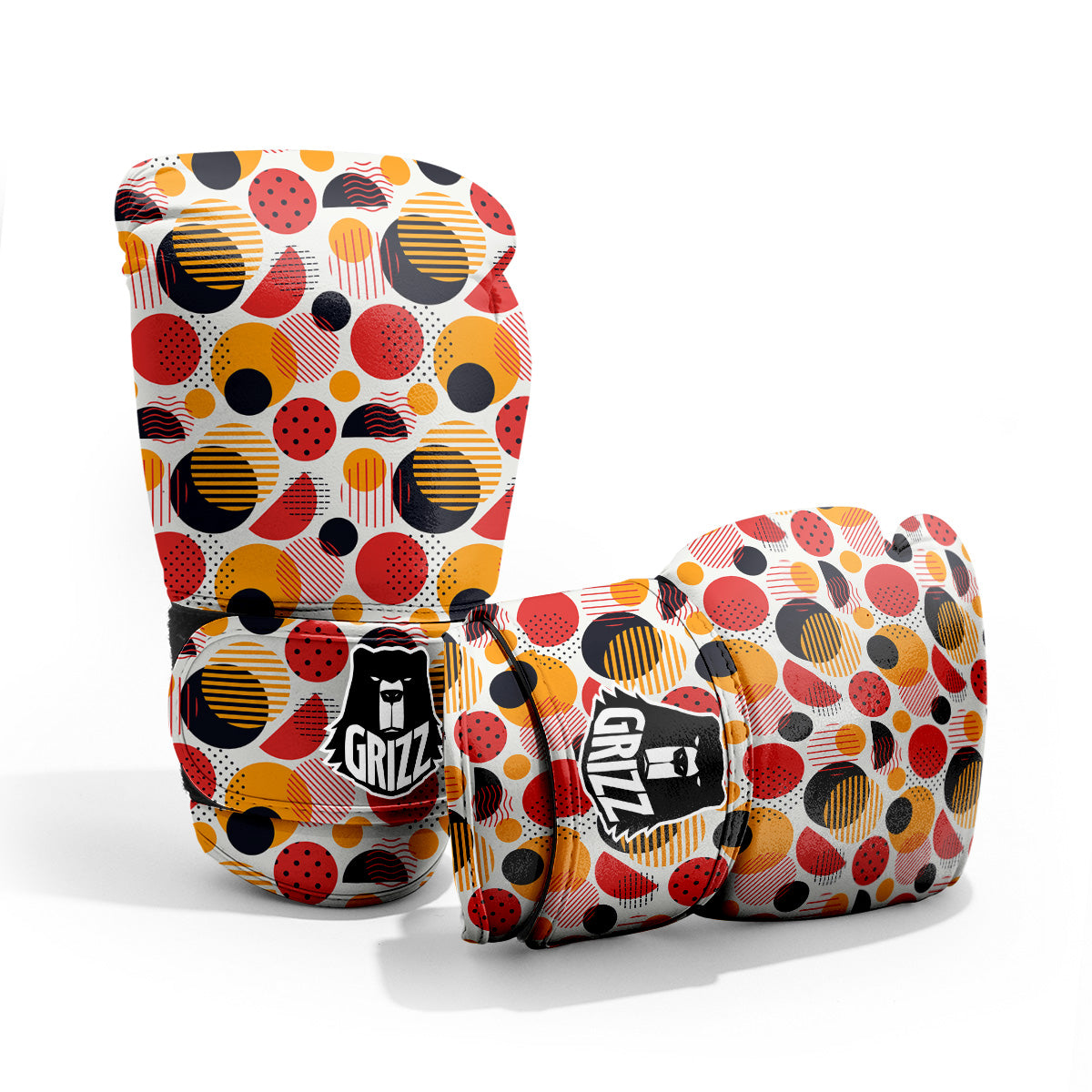 New Style Polka Dot Ornaments Print Pattern Pro Boxing Glove