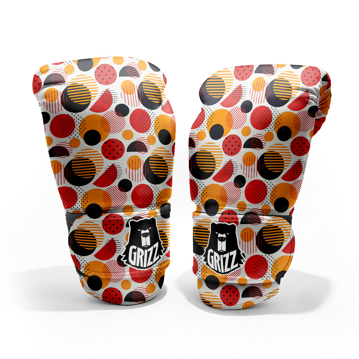 New Style Polka Dot Ornaments Print Pattern Pro Boxing Glove