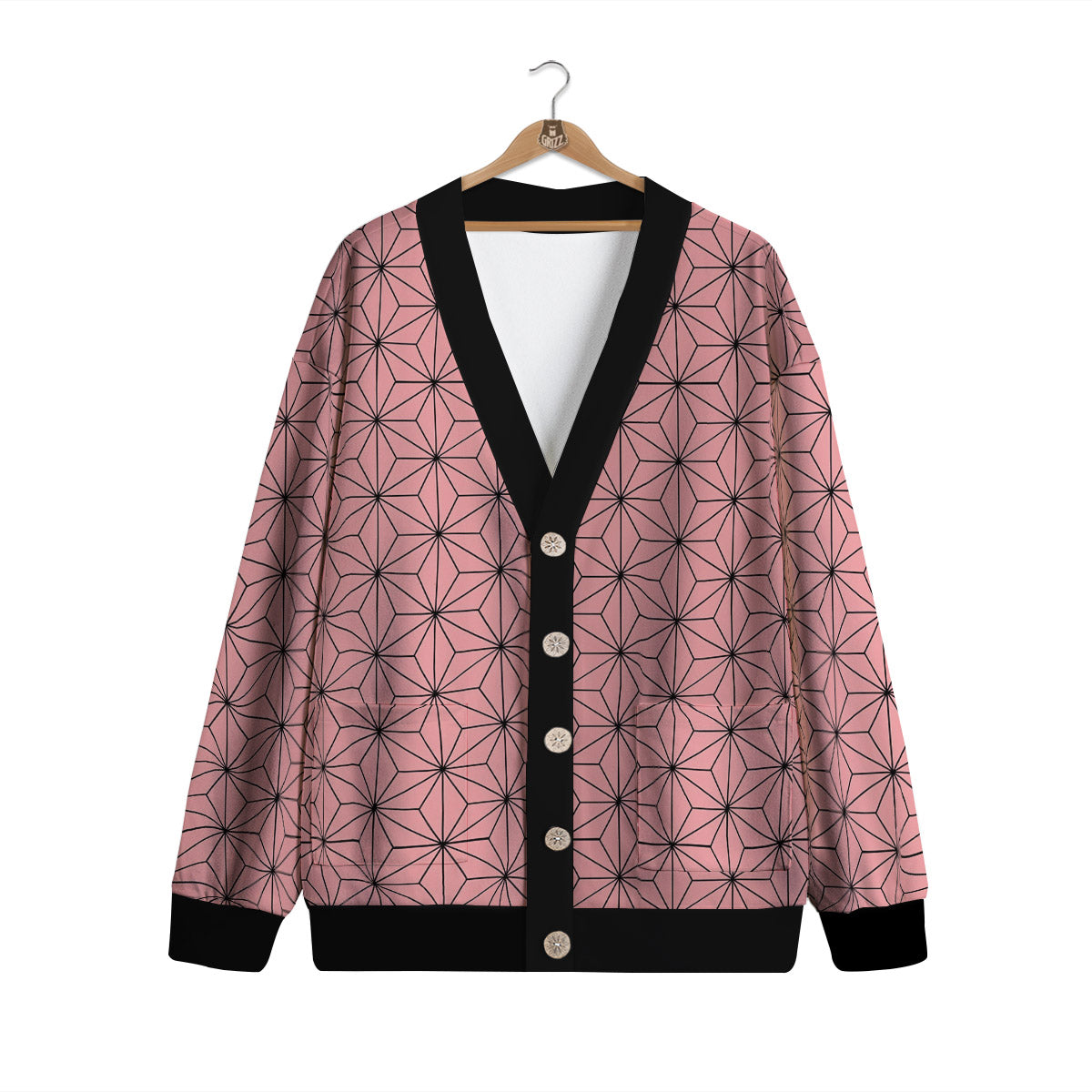 Nezuko Print Pattern Cardigan-grizzshop