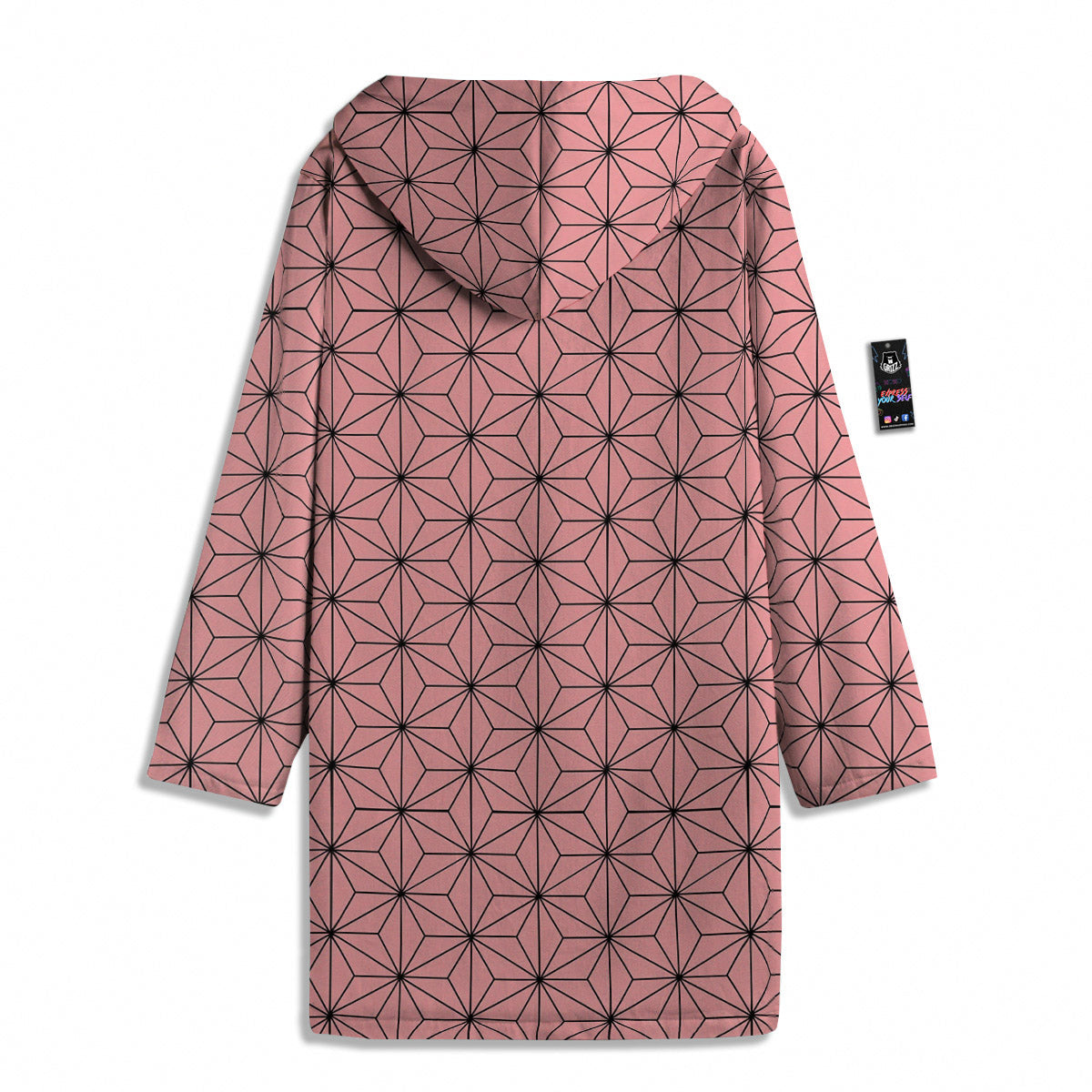 Nezuko Print Pattern Men's Windbreaker Jacket-grizzshop