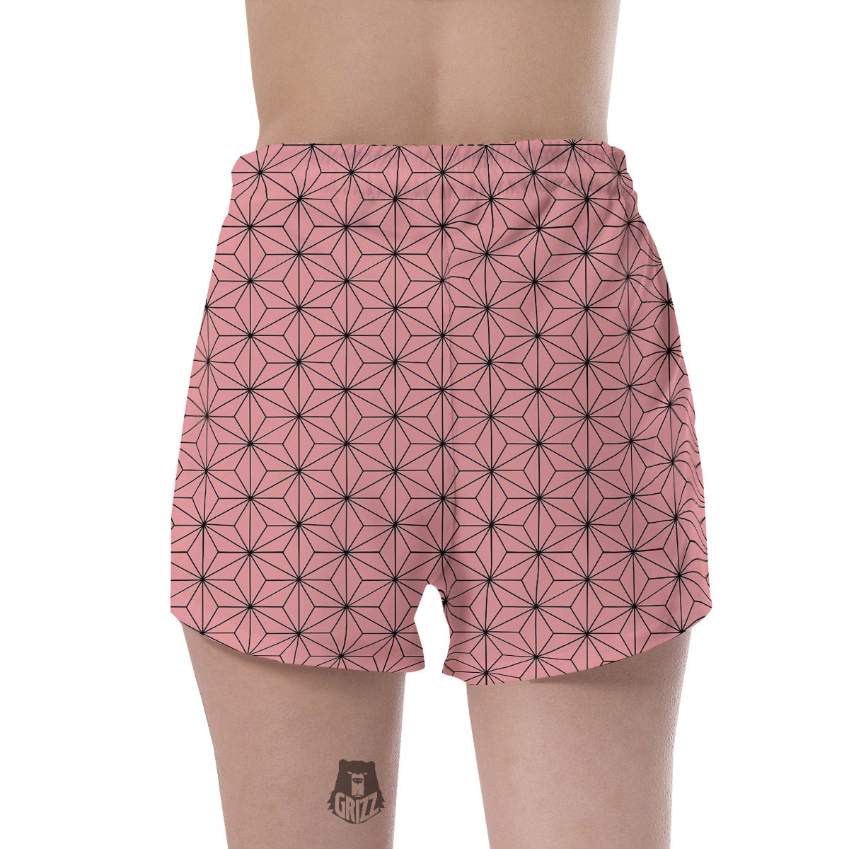 Nezuko Print Pattern Women's Shorts-grizzshop