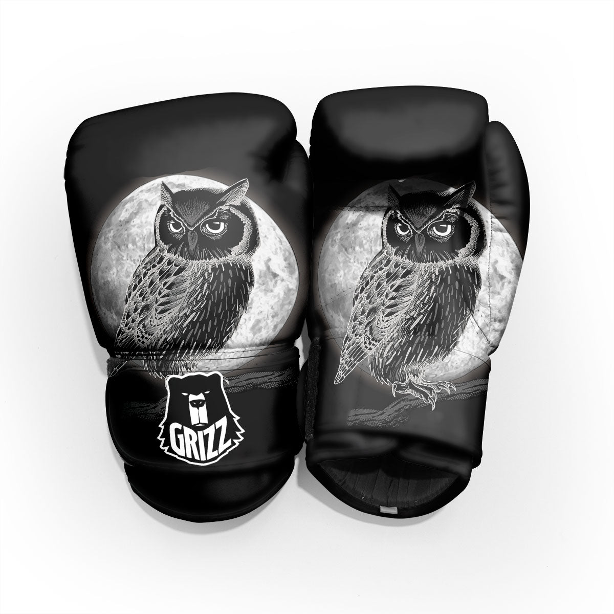 Night Owl Full Moon Print Pro Boxing Glove
