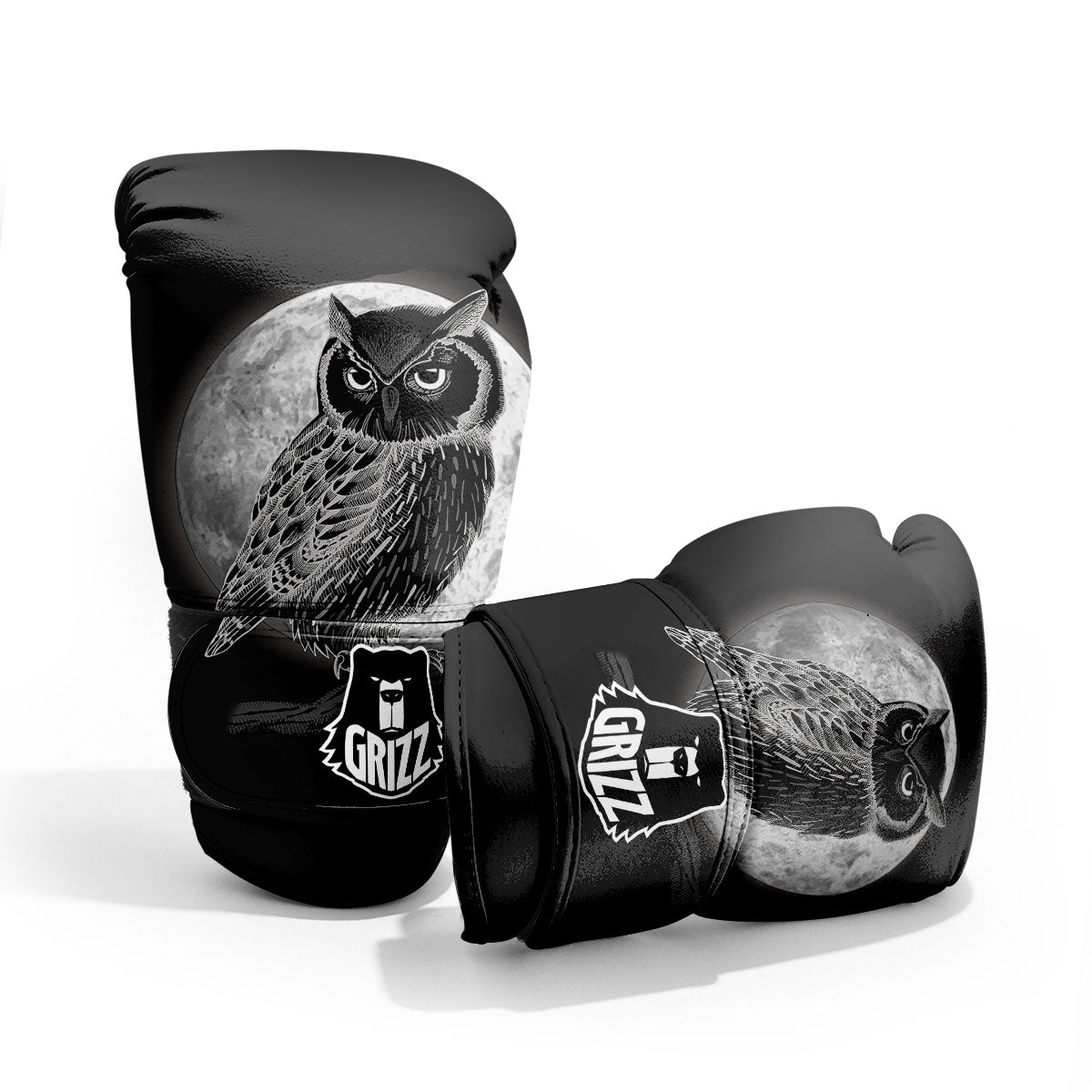 Night Owl Full Moon Print Pro Boxing Glove