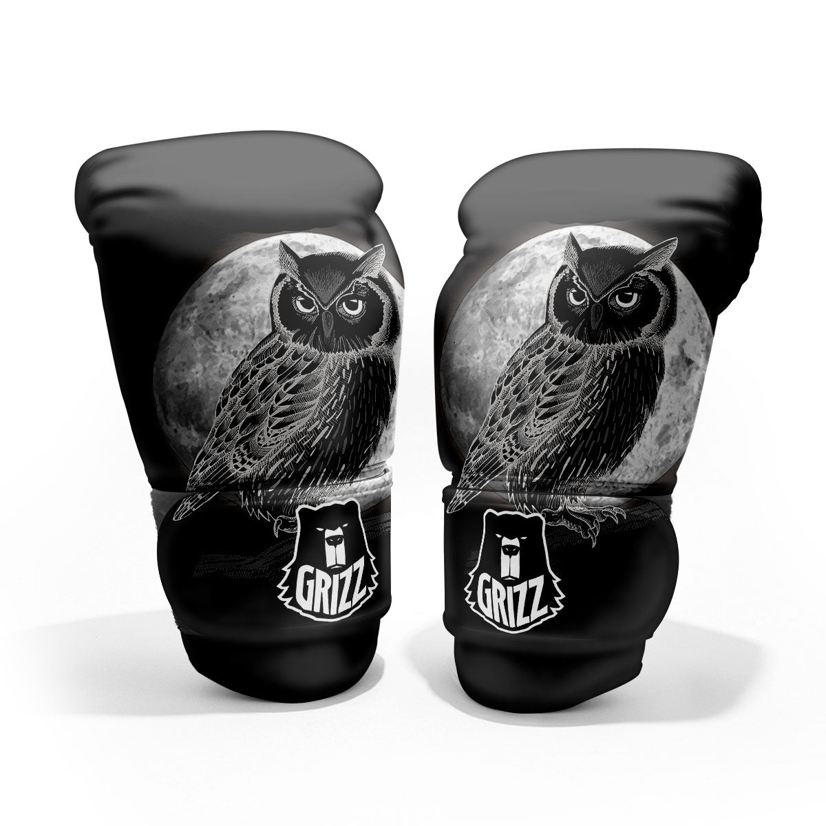 Night Owl Full Moon Print Pro Boxing Glove