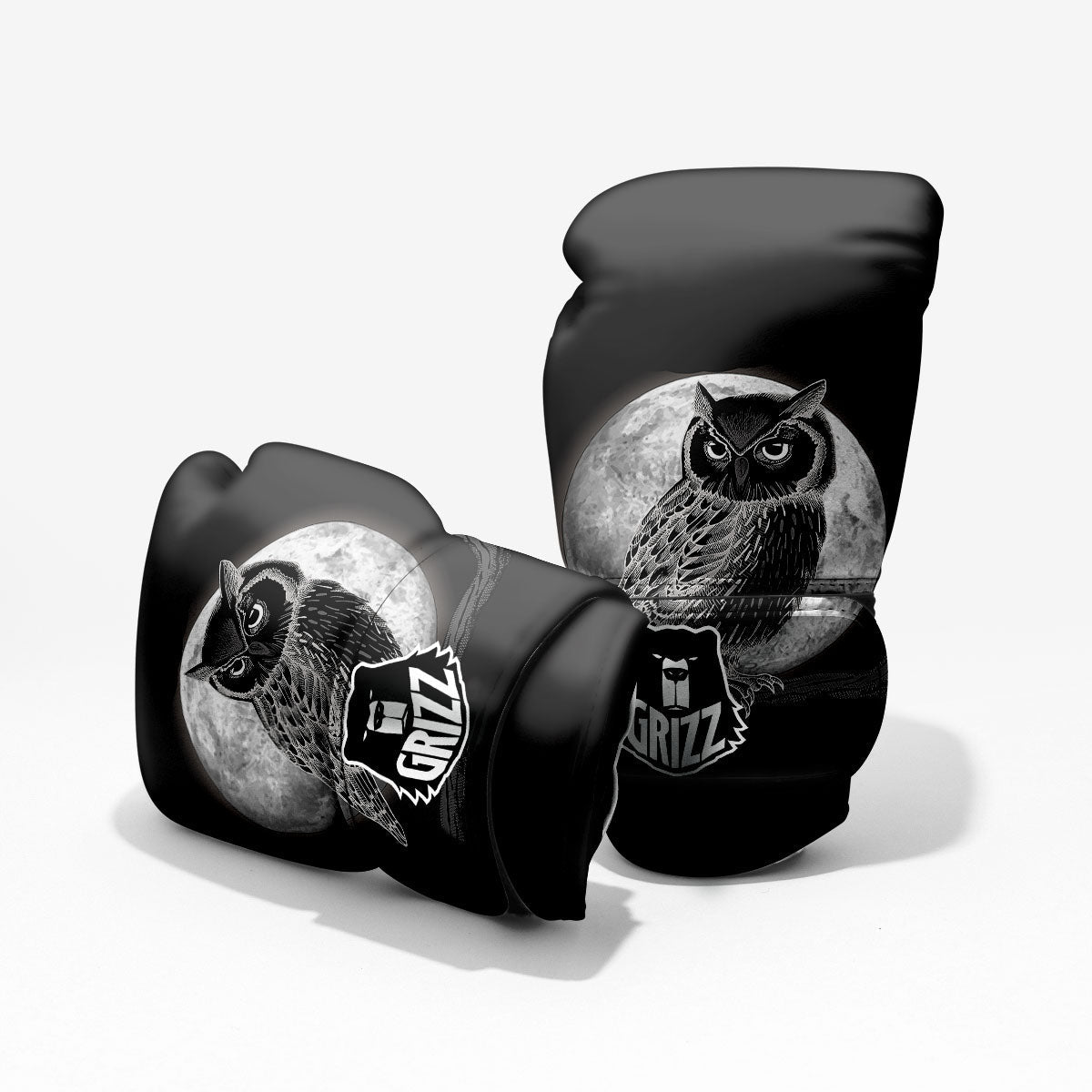 Night Owl Full Moon Print Pro Boxing Glove