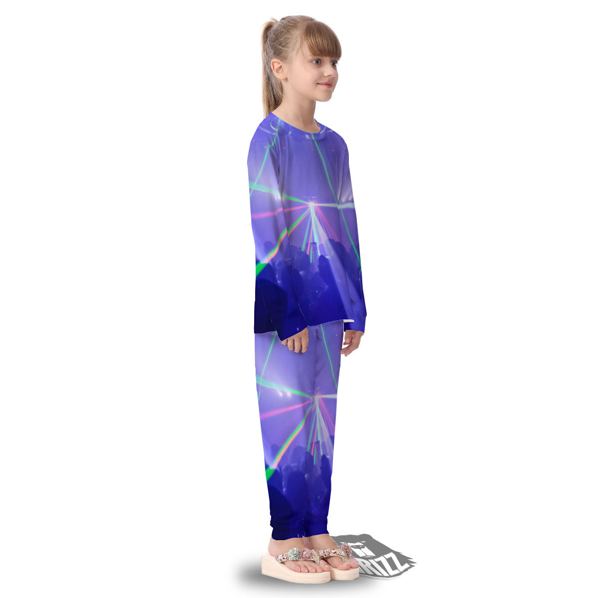 Nightclub EDM Party Print Kid's Pajamas-grizzshop