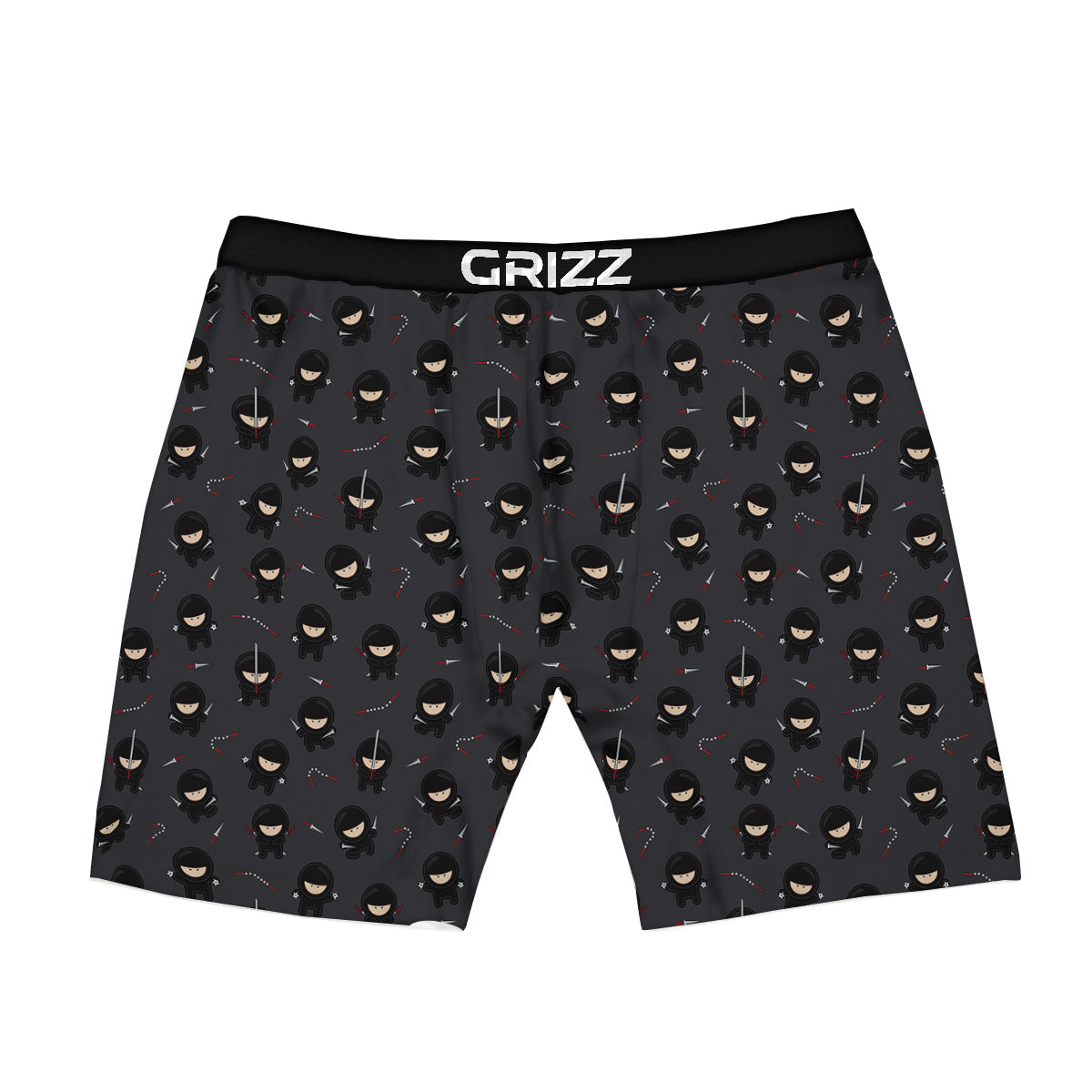 Ninja Cute Print Pattern Boxer Briefs-grizzshop