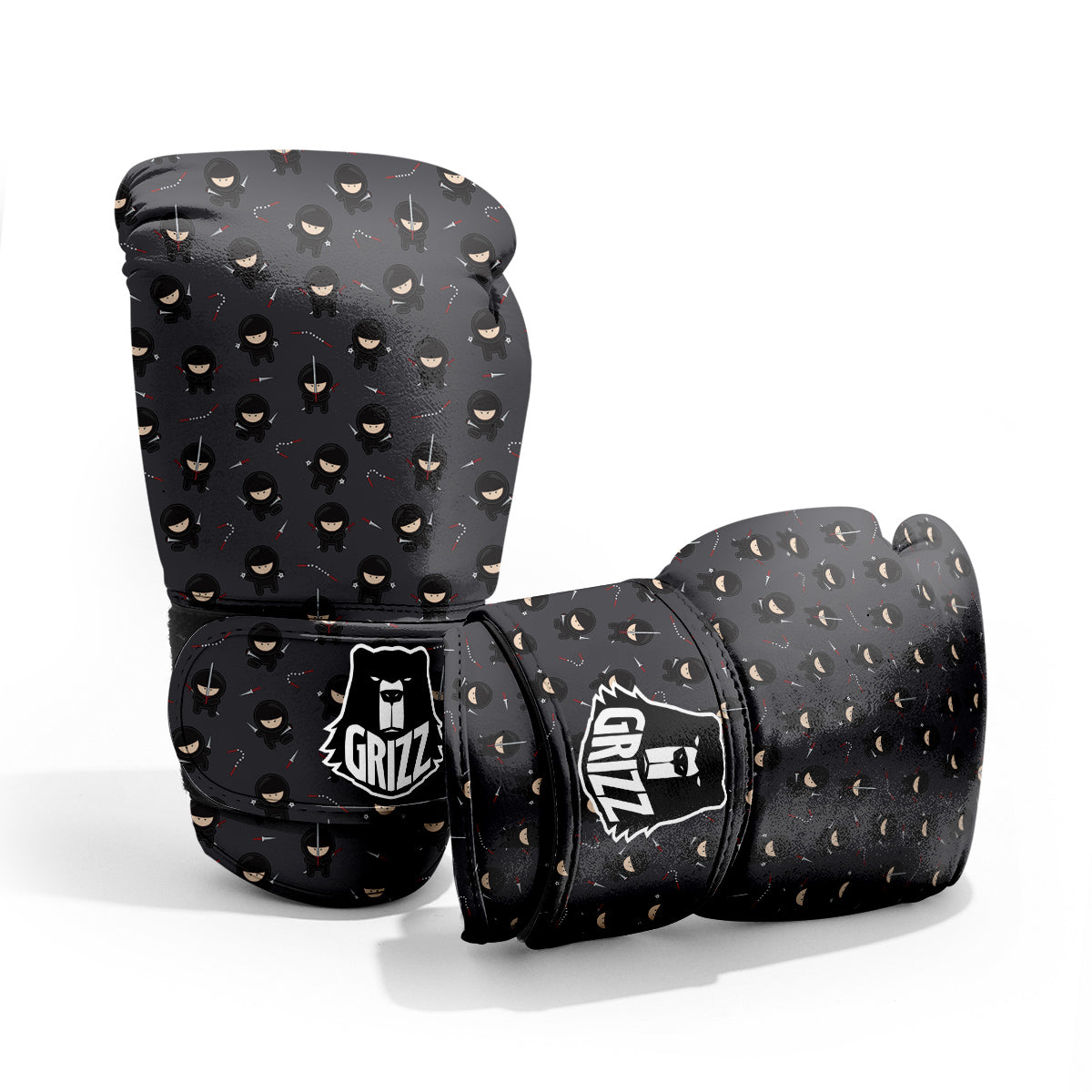 Ninja Cute Print Pattern Sparring Gloves-grizzshop