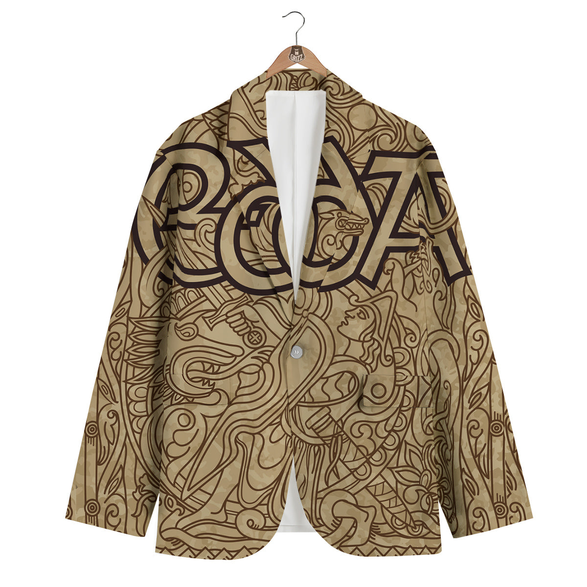 Norse Edda Viking Men's Blazer-grizzshop