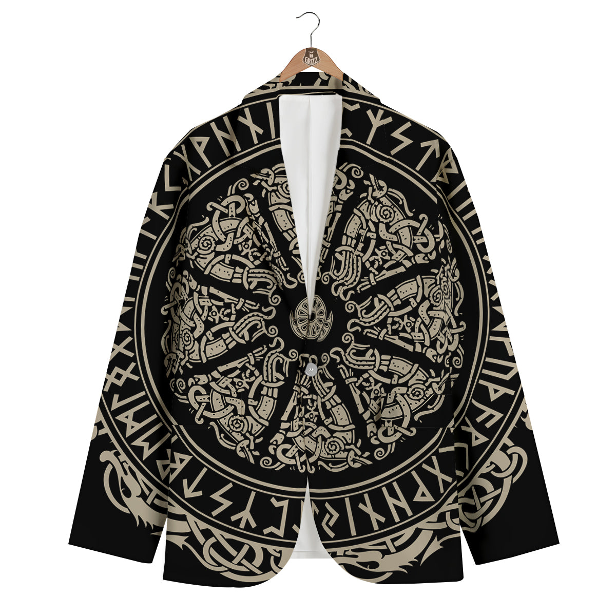 Norse Viking Shield Men's Blazer-grizzshop
