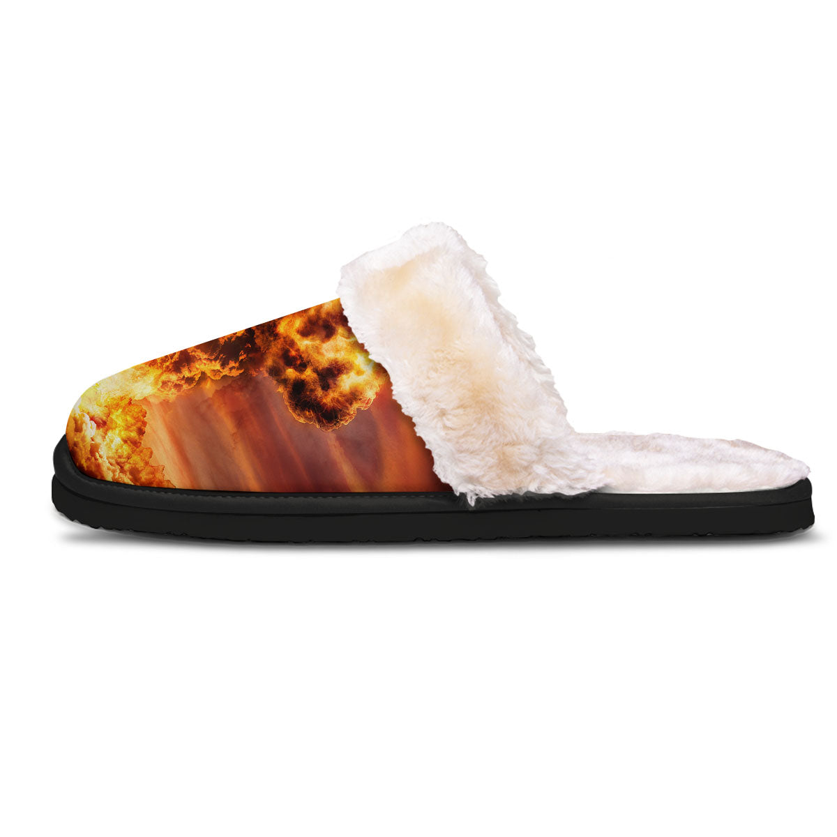 Nuclear Bomb Explosion Print Slippers-grizzshop