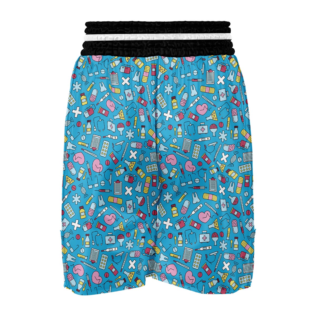 Nurse Print Pattern Boxing Shorts-grizzshop