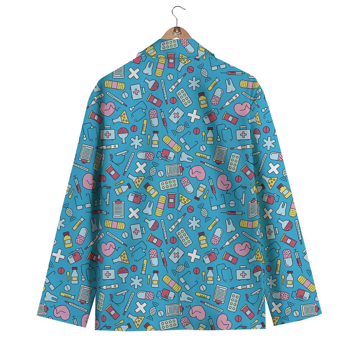 Nurse Print Pattern Men's Blazer-grizzshop