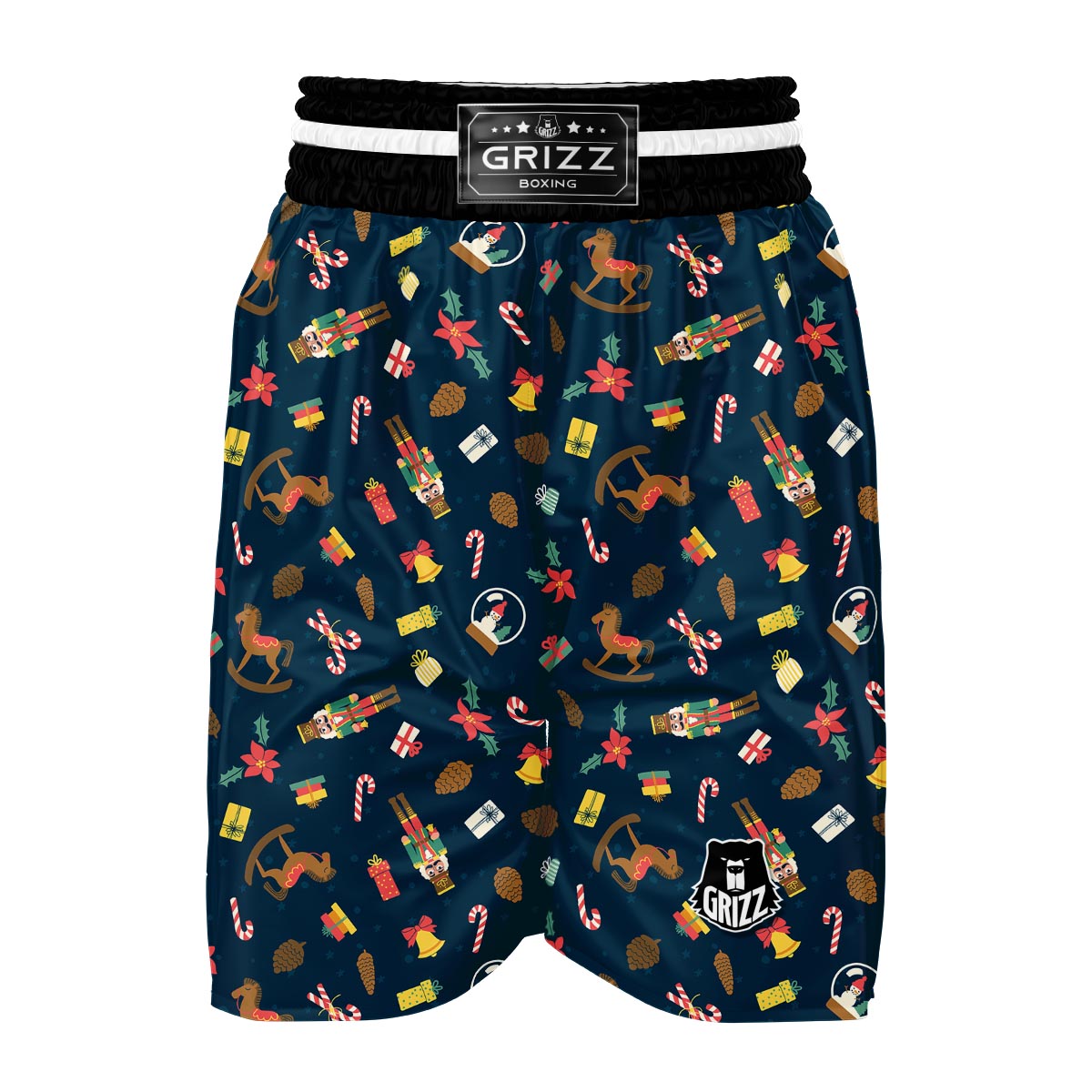 Nutcracker Print Pattern Boxing Shorts-grizzshop