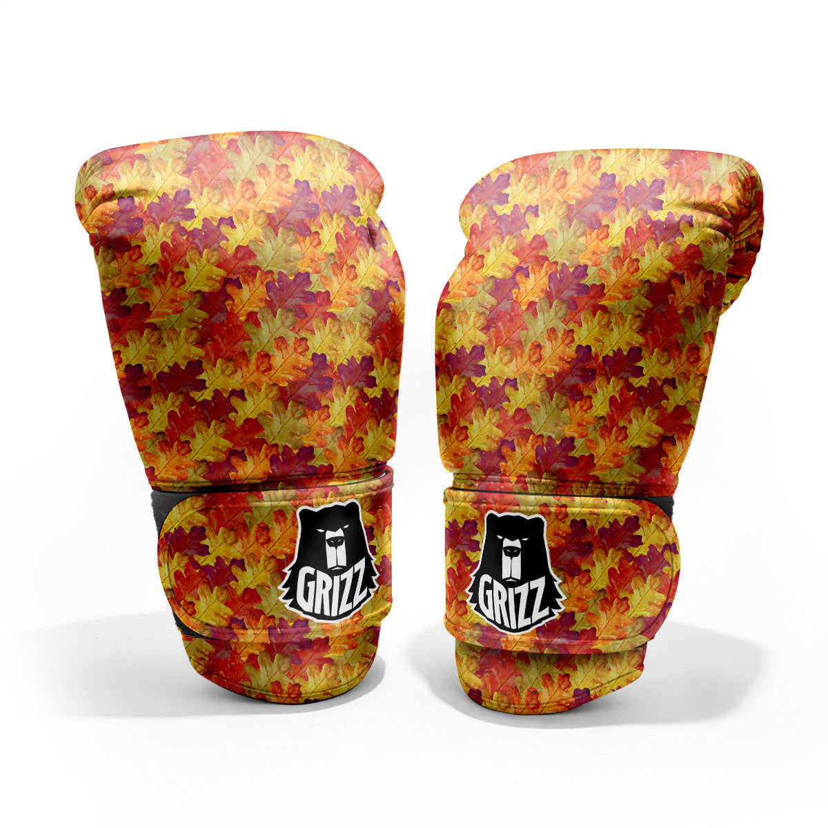 Oak Leaf Autumn Print Pro Boxing Glove