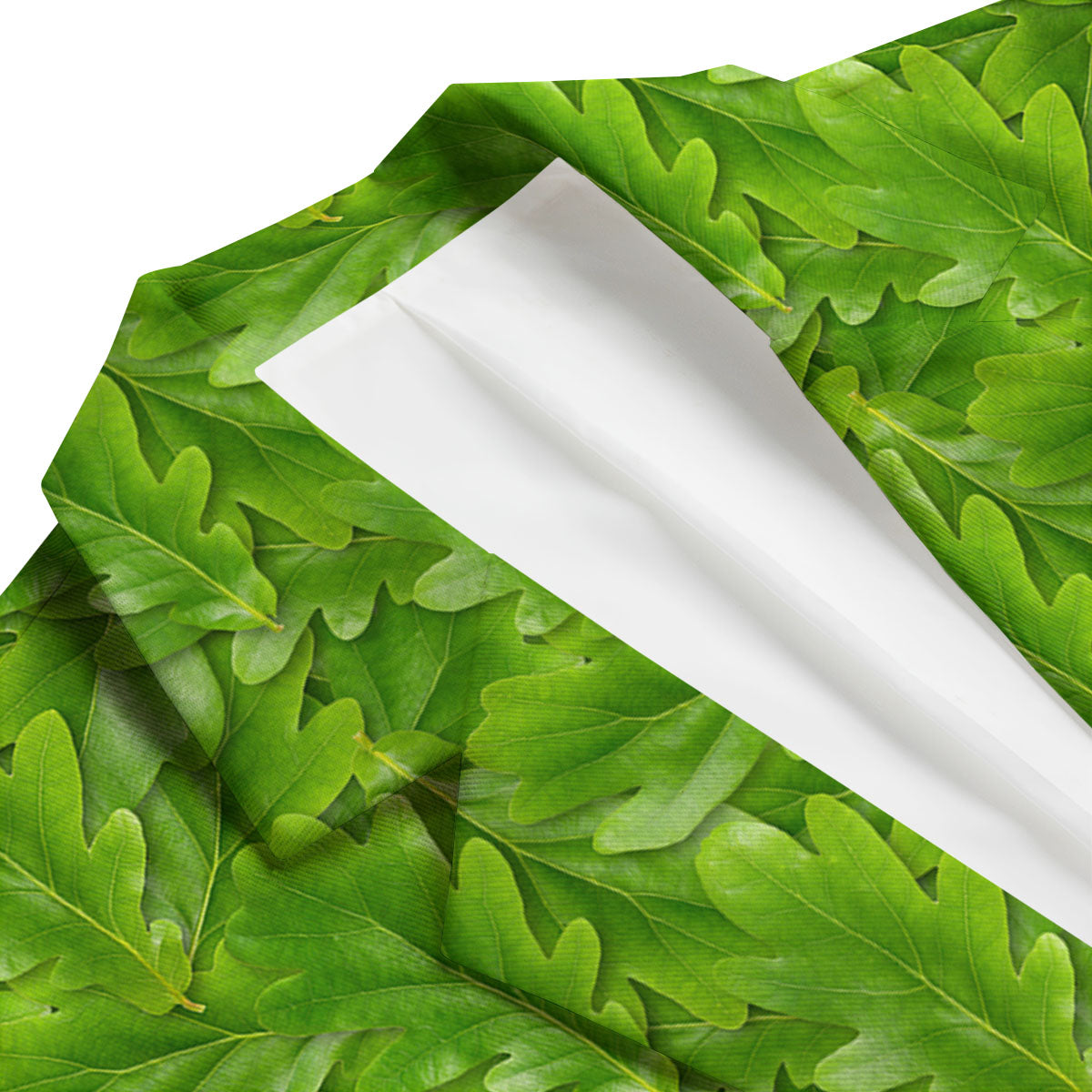 Oak Leaf Green Print Men's Blazer-grizzshop